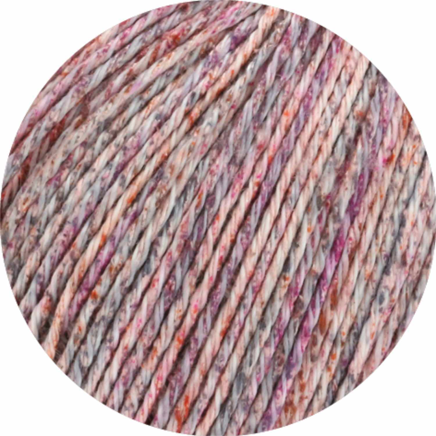 Landlust Sommerseide Mélange 50g 170m Farbe Rosa von LANA GROSSA Mode mit Wolle Handels- und Vertriebs 