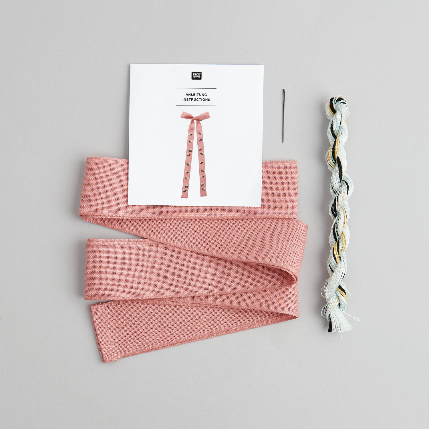 Stickpackung Schleife Biene Stickpackung Schleife Biene