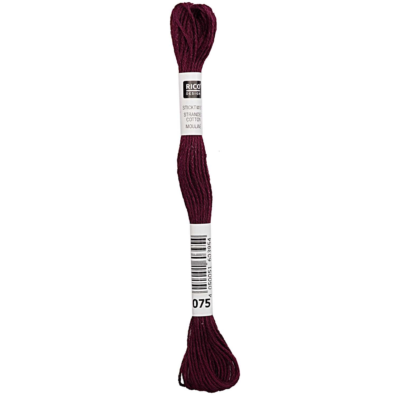 Rico Design Sticktwist 8m 075 Beerenrot