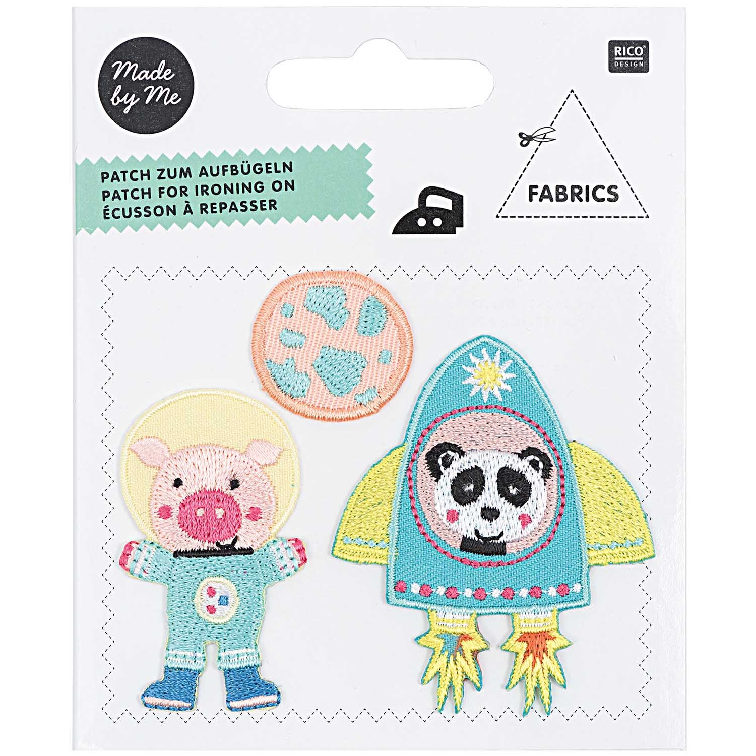 Patches kleine Astronauten grün