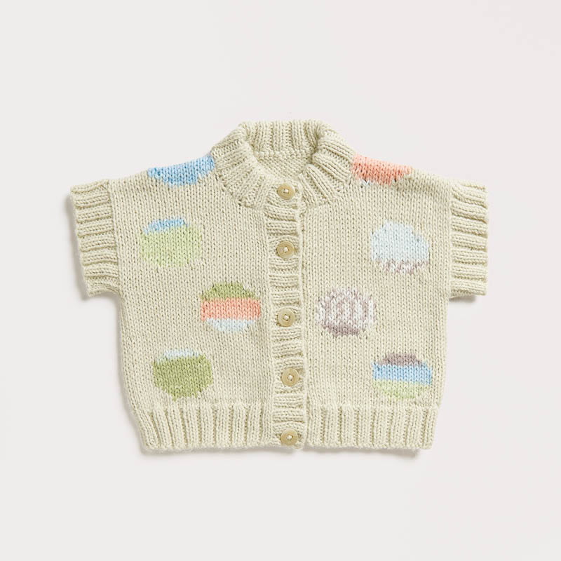 Gestrickte Babyweste: Modell 22 aus dem Heft Rico Baby 042
