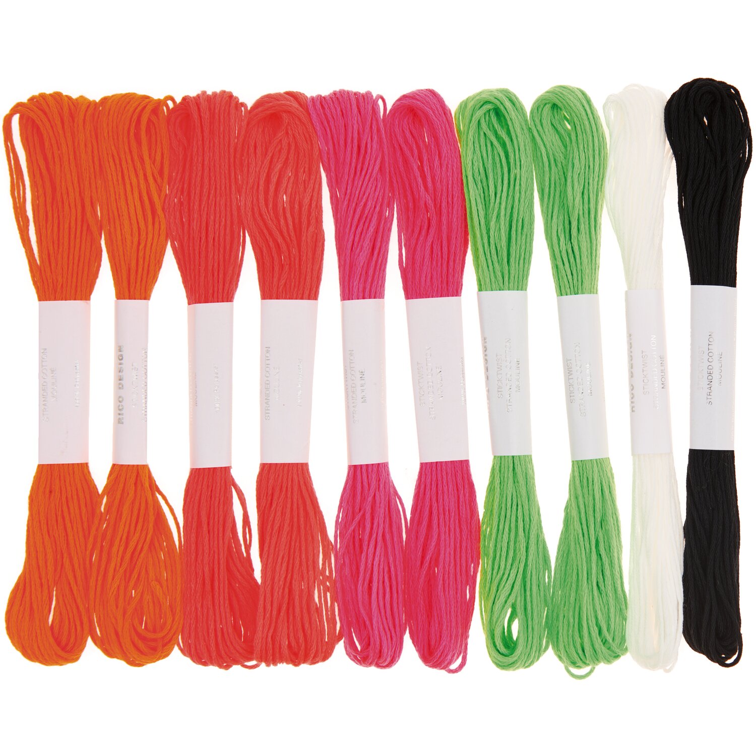 Stickgarn Set Neon 10-teilig von Rico Design