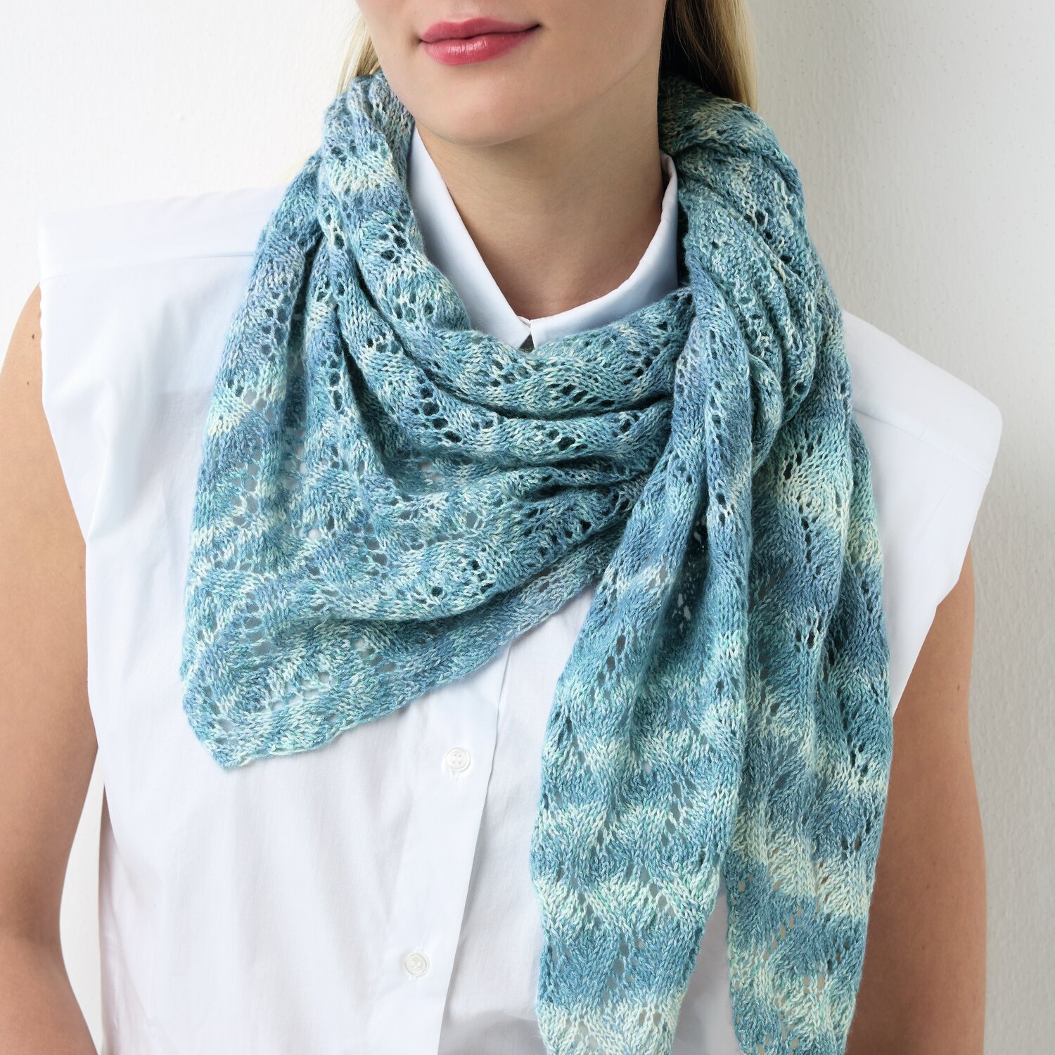 Strickset Dreieckstuch Modell 25 aus Die Neue Masche No. 12