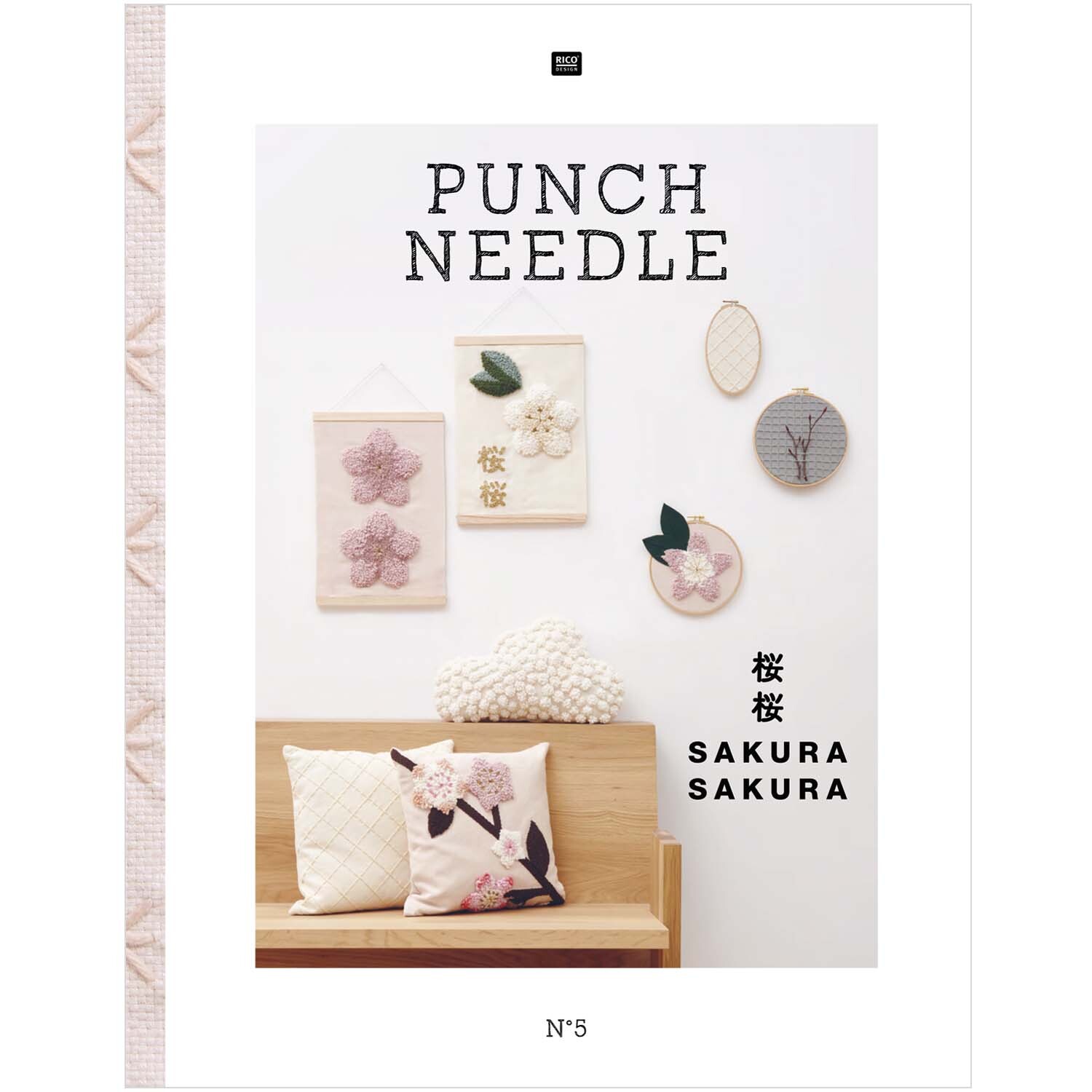 Stickbuch Punch Needle Nr. 5 Sakura Sakura Stickbuch Punch Needle Nr. 5 Sakura Sakura