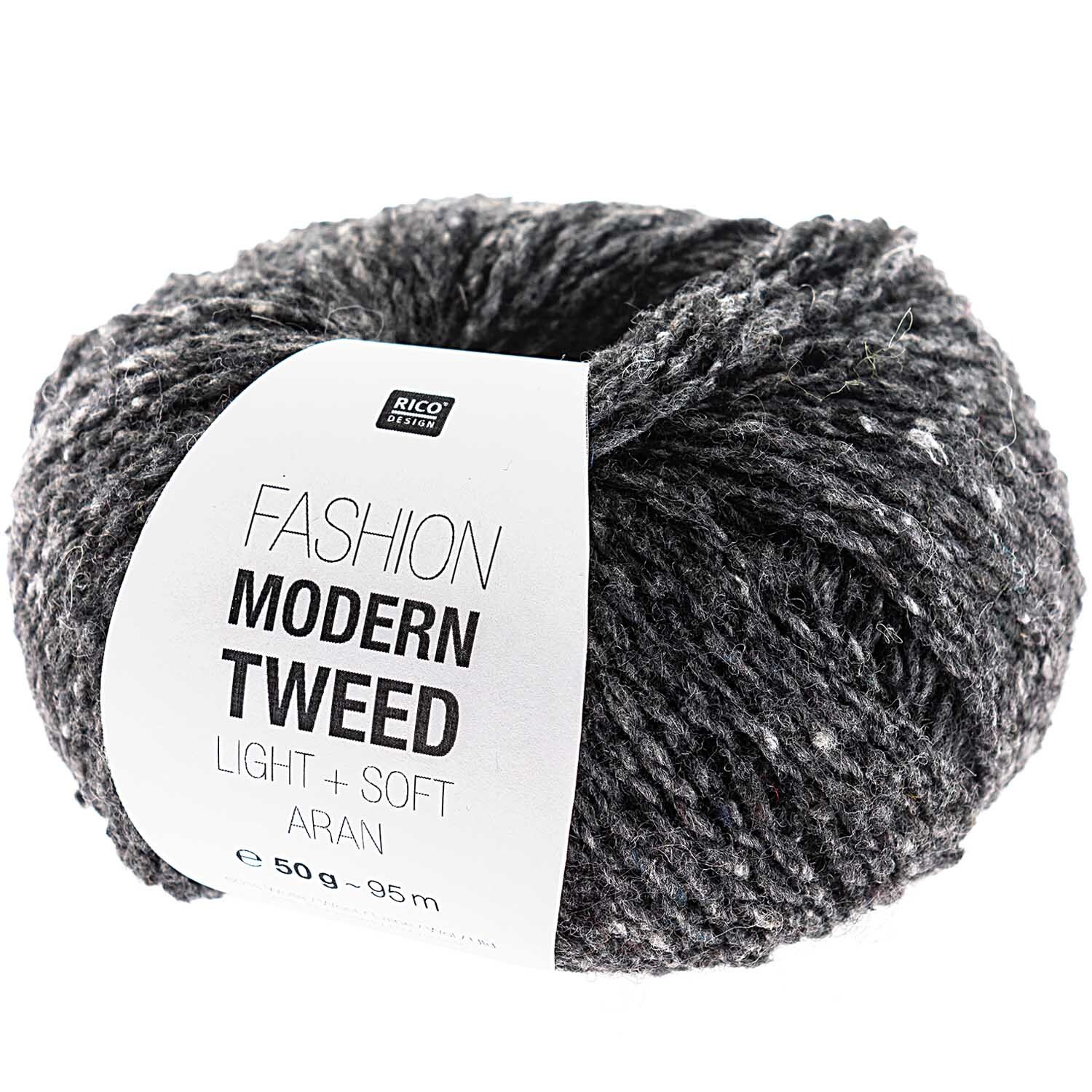 Rico Design Fashion Modern Tweed aran Grau