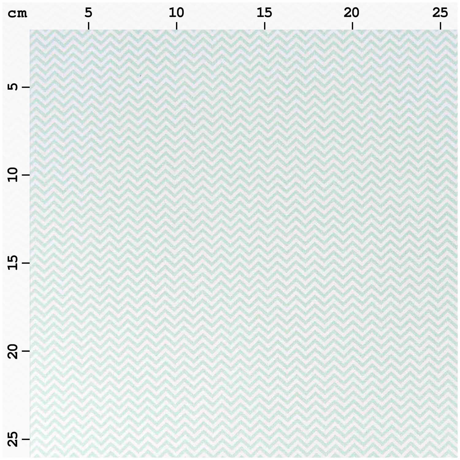 Stoff Zickzack weiß-mint 50x140cm Stoff Zickzack weiß-mint 50x140cm