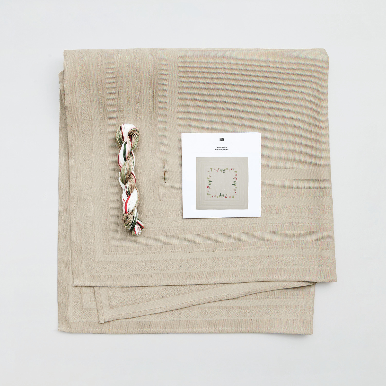 Stickpackung Tischdecke Winterlandschaft Stickpackung Tischdecke Winterlandschaft