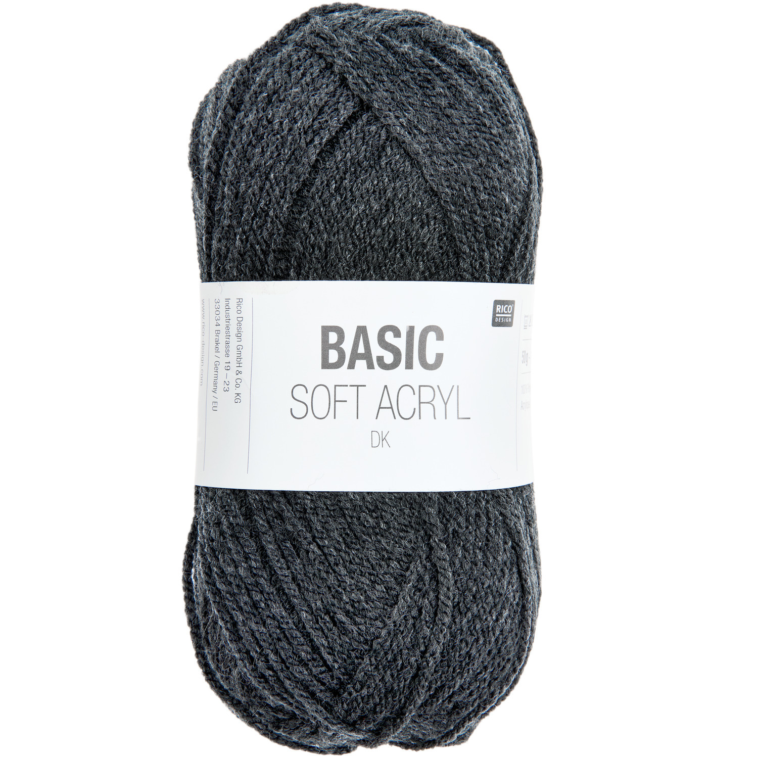 Rico Design Basic Soft Acryl dk Mittelgrau