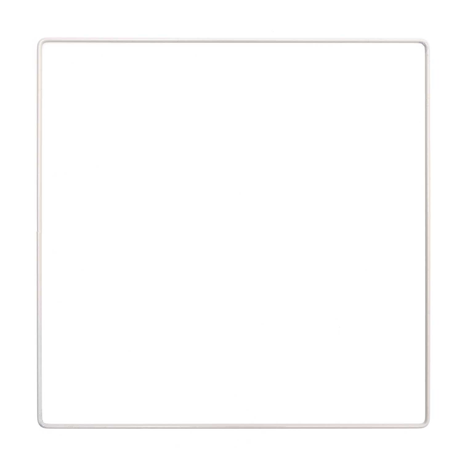 Rico Design Metallring Quadrat weiß 25cm