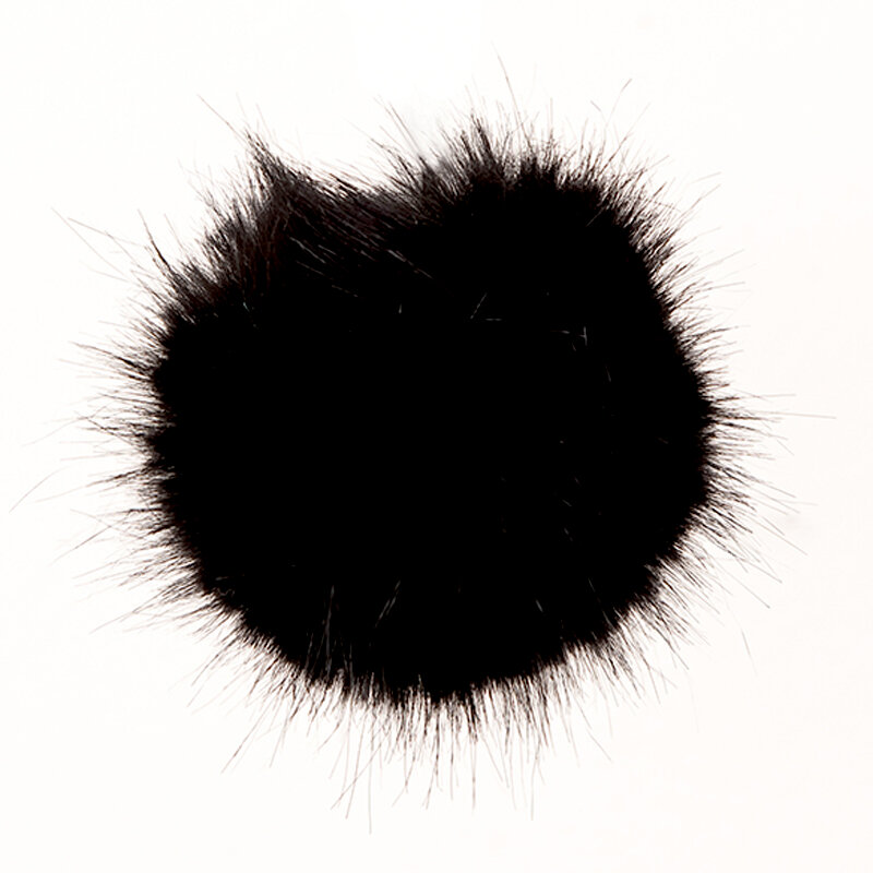 Rico Design Kunstfellbommel 10cm Schwarz
