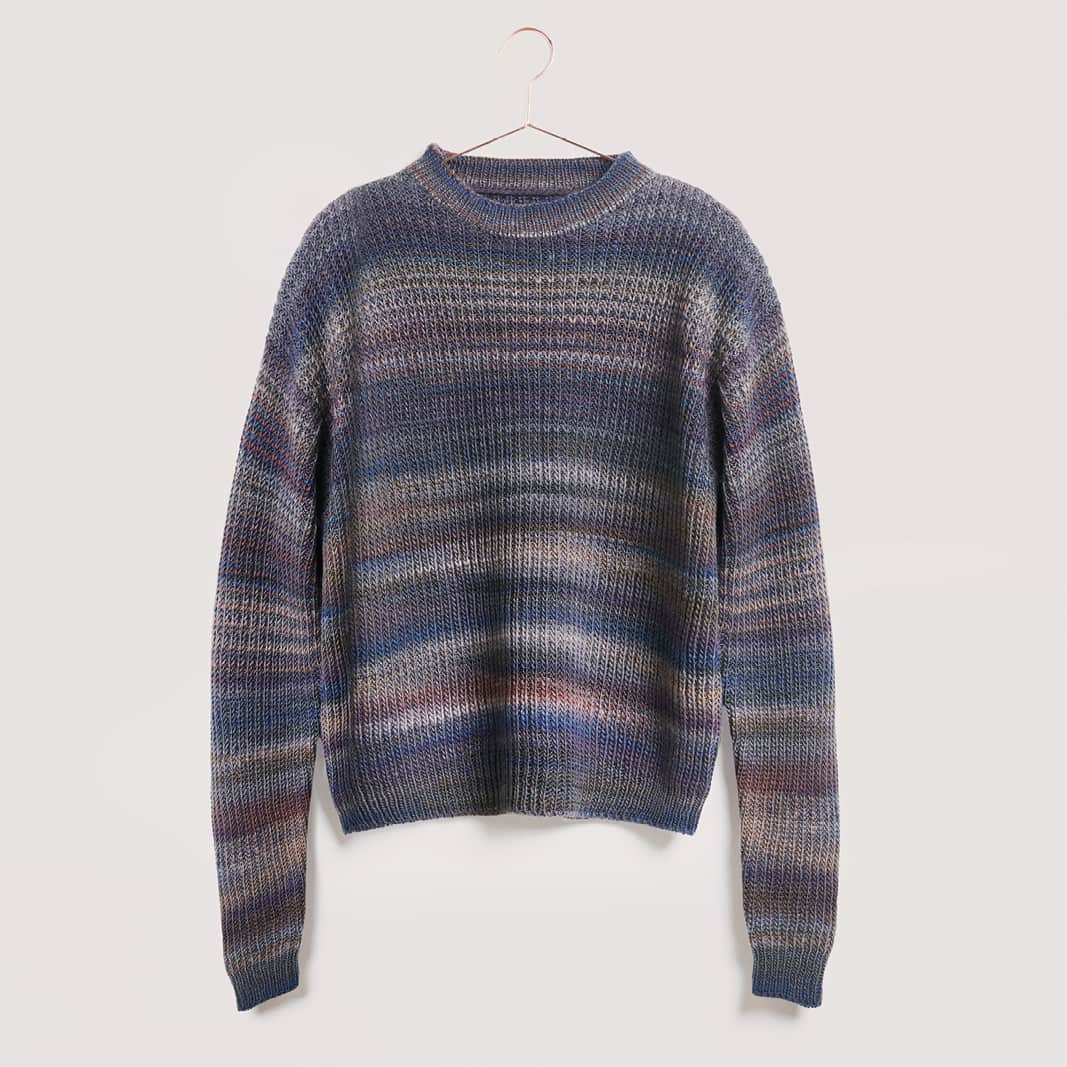 Gestrickter Pullover: Modell 24 aus dem Heft Lovewool No. 21
