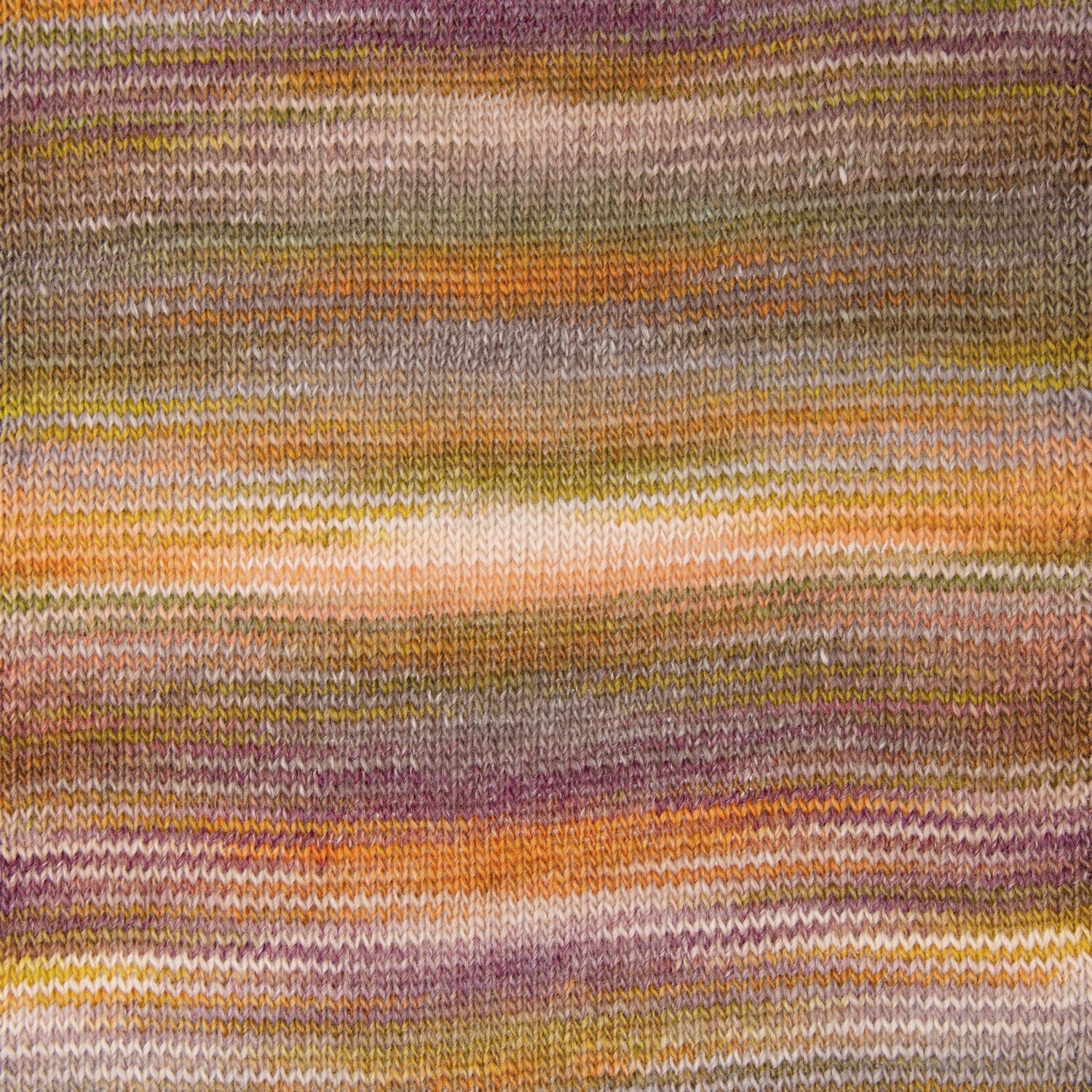 Creative Melange aran Wonderball, gestricktes Muster in Orange-Grün, 200g 640m, weiche Textur.