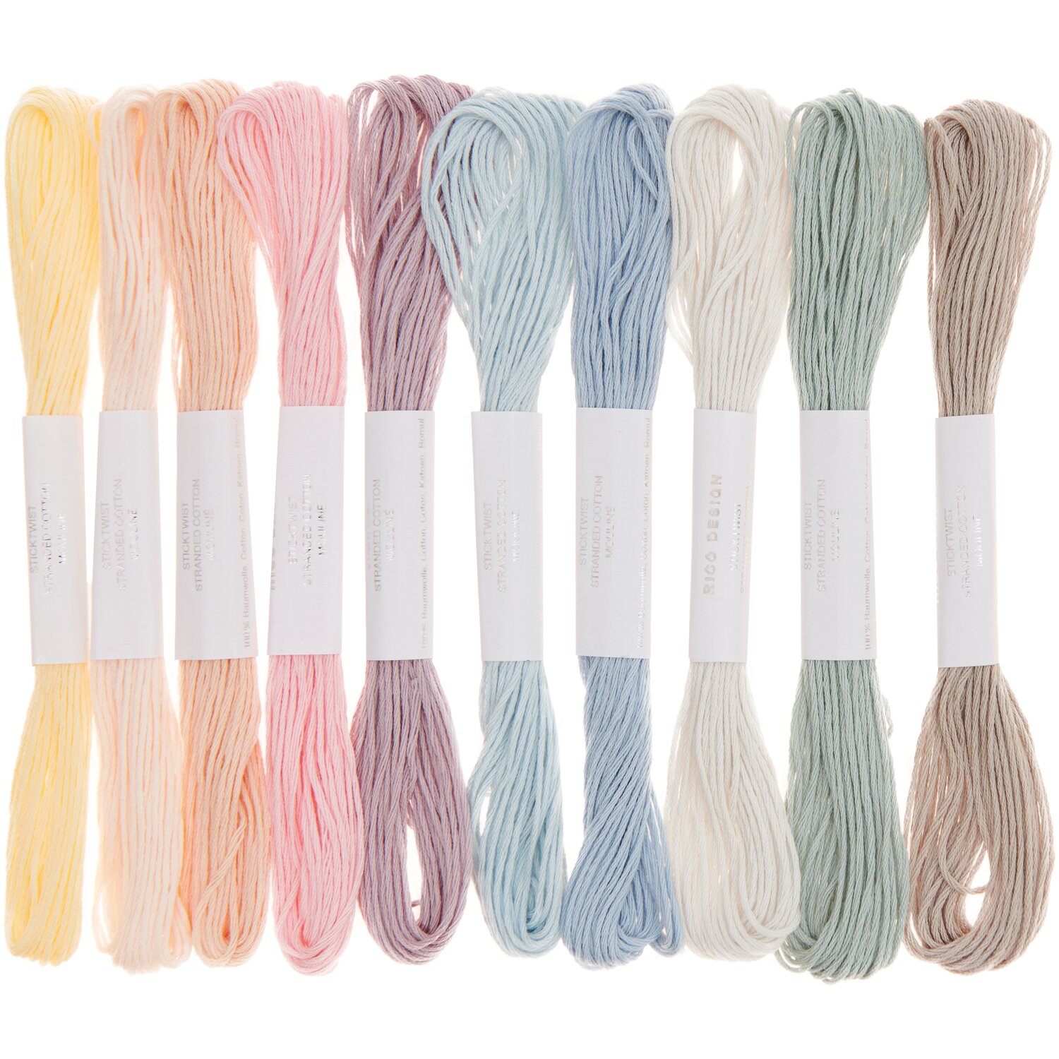 Stickgarn Set Pastell 10-teilig von Rico Design