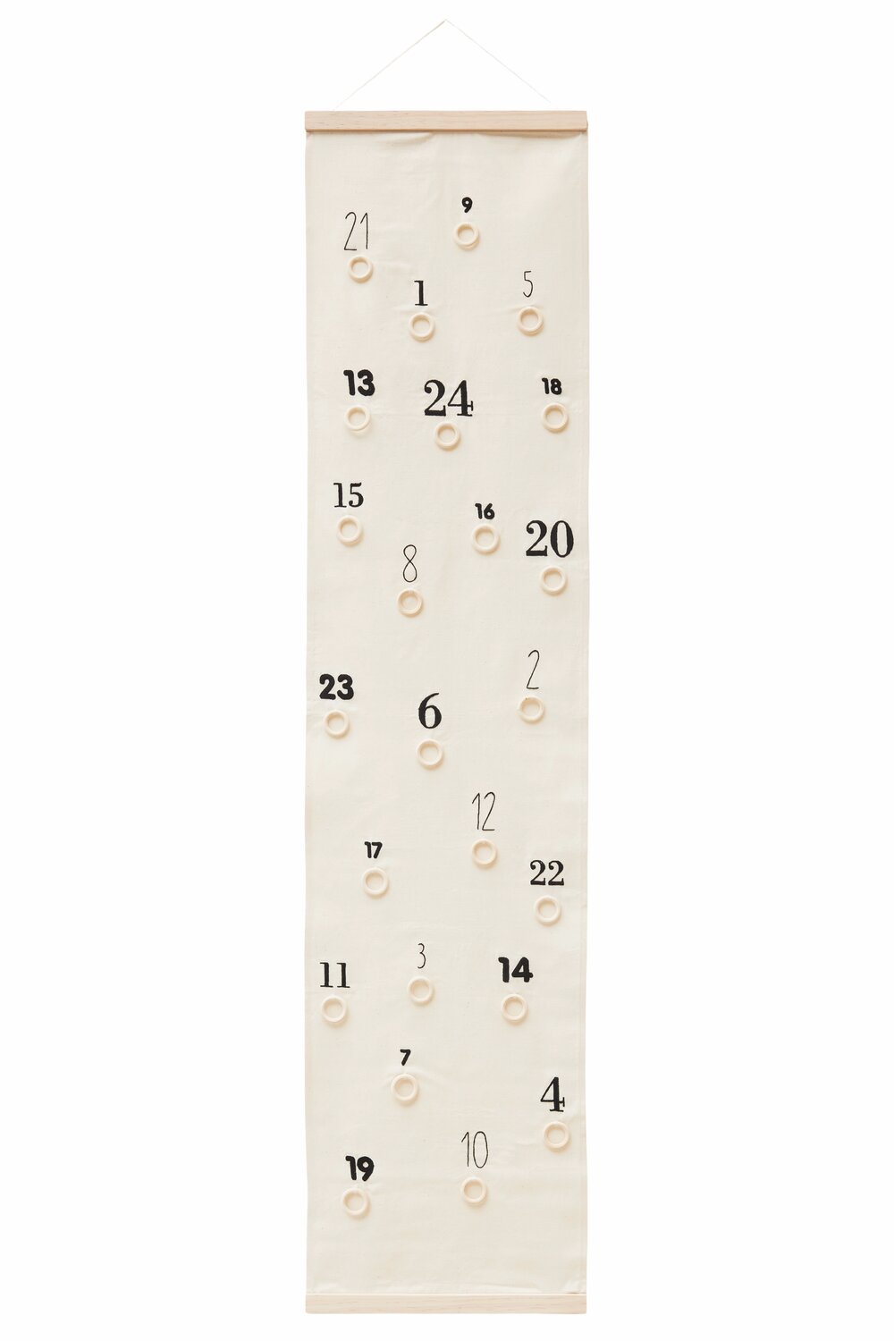 Stickpackung Adventskalender Zahlen vorgezeichnet 30x124cm von Rico Design