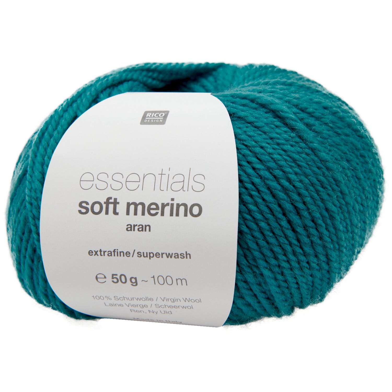 Rico Design Essentials Soft Merino aran Türkis