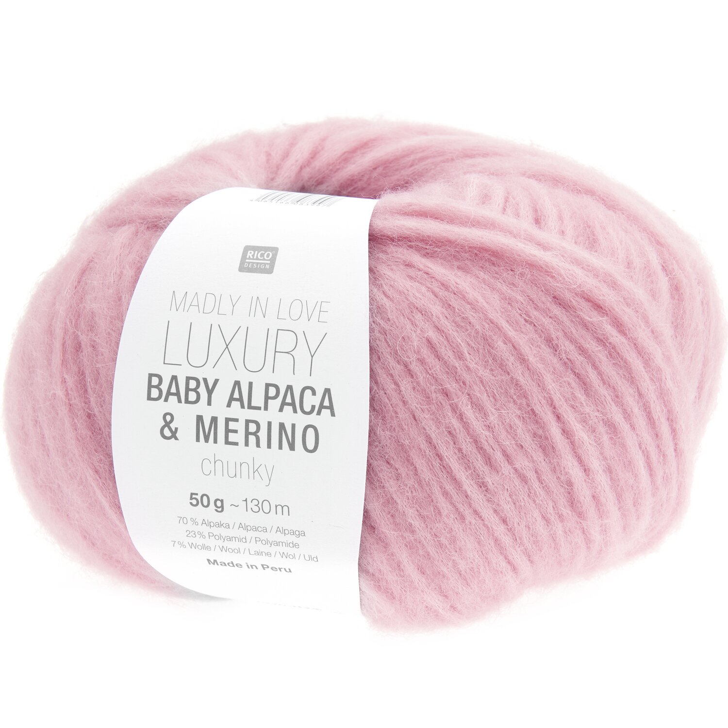 Luxury Baby Alpaca & Merino chunky - Madly in Love 50g 130m Farbe Koralle von Rico Design