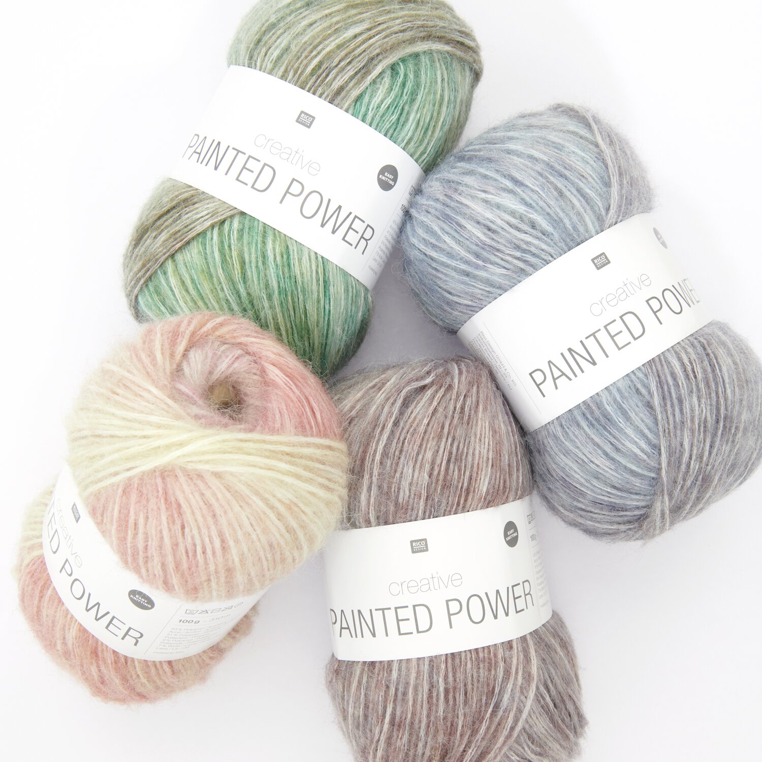 Creative Painted Power 100g 310m Farbe Earthy Pastels von Rico Design