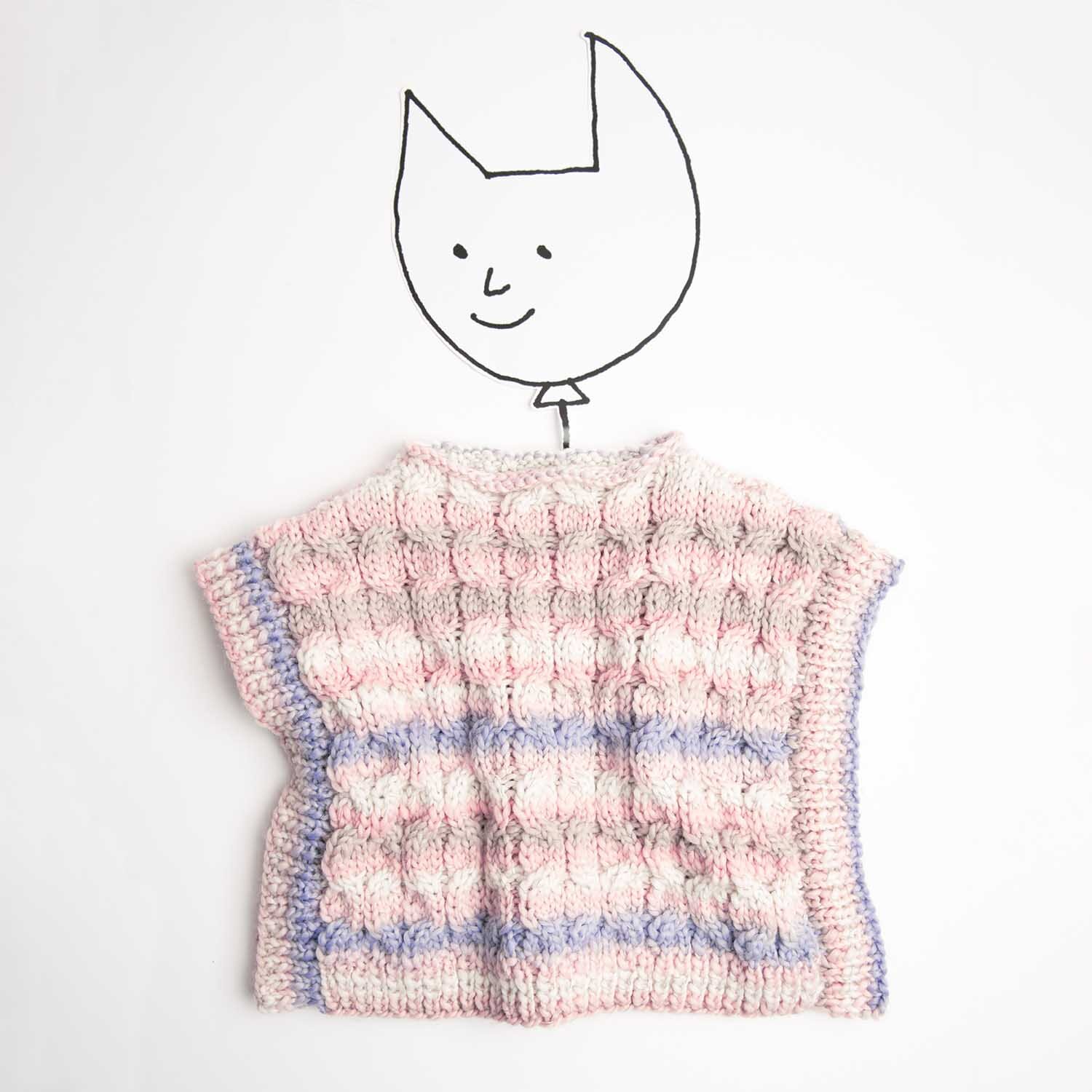 Strickanleitung Poncho aus Creative Glühwürmchen Print von idee. Creativmarkt 