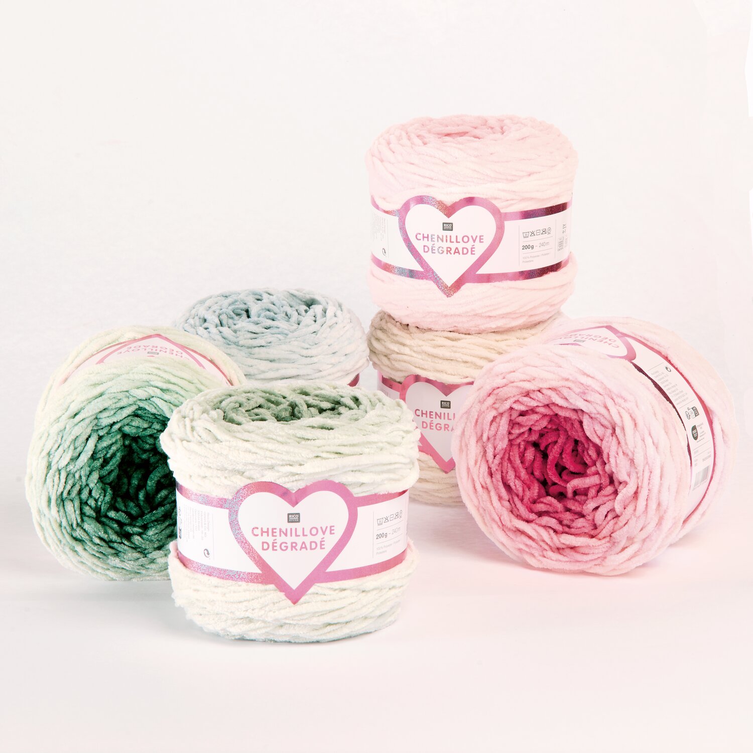 Chenillove Dégradé 200g 240m Farbe Natur von Rico Design