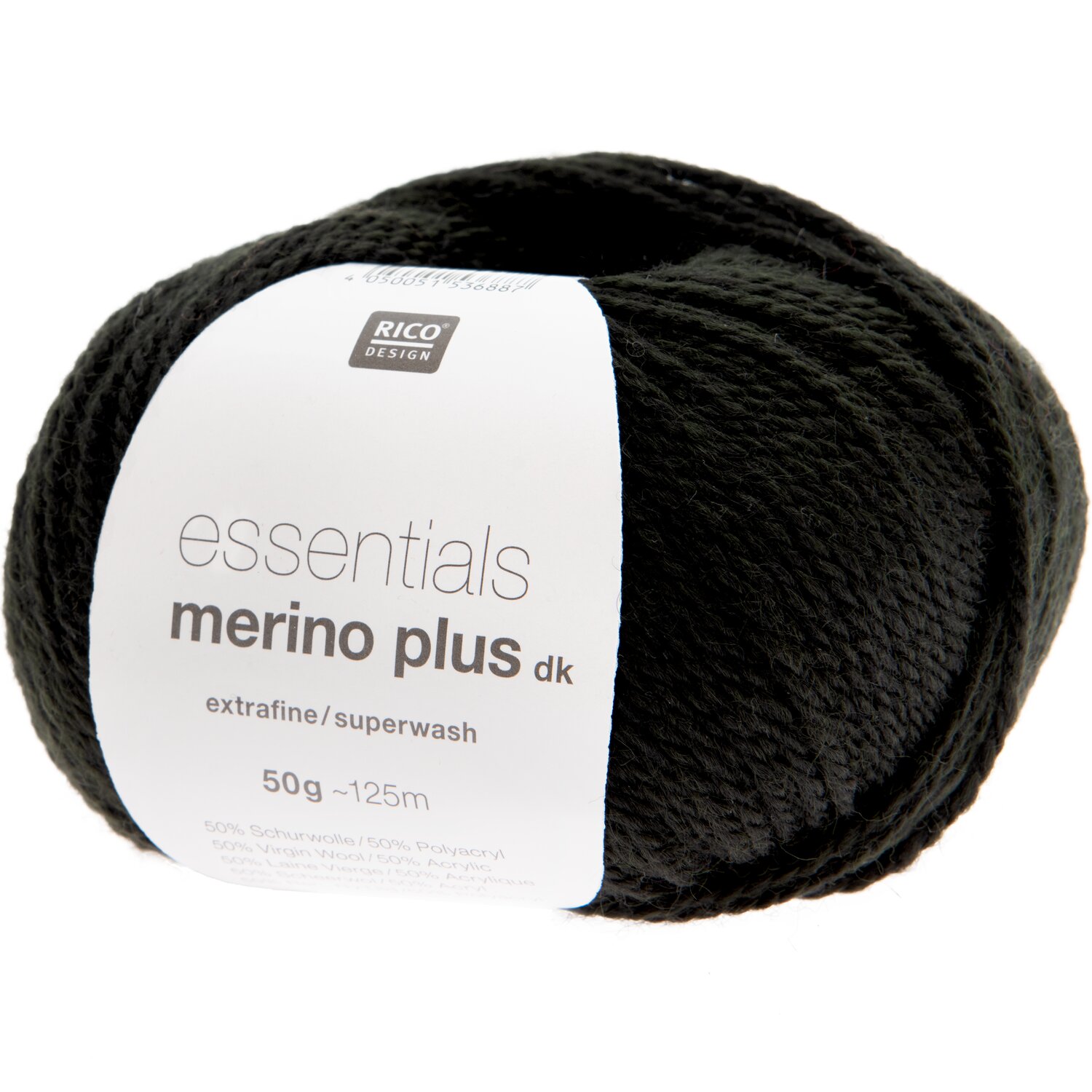 Rico Design Essentials Merino Plus dk Schwarz
