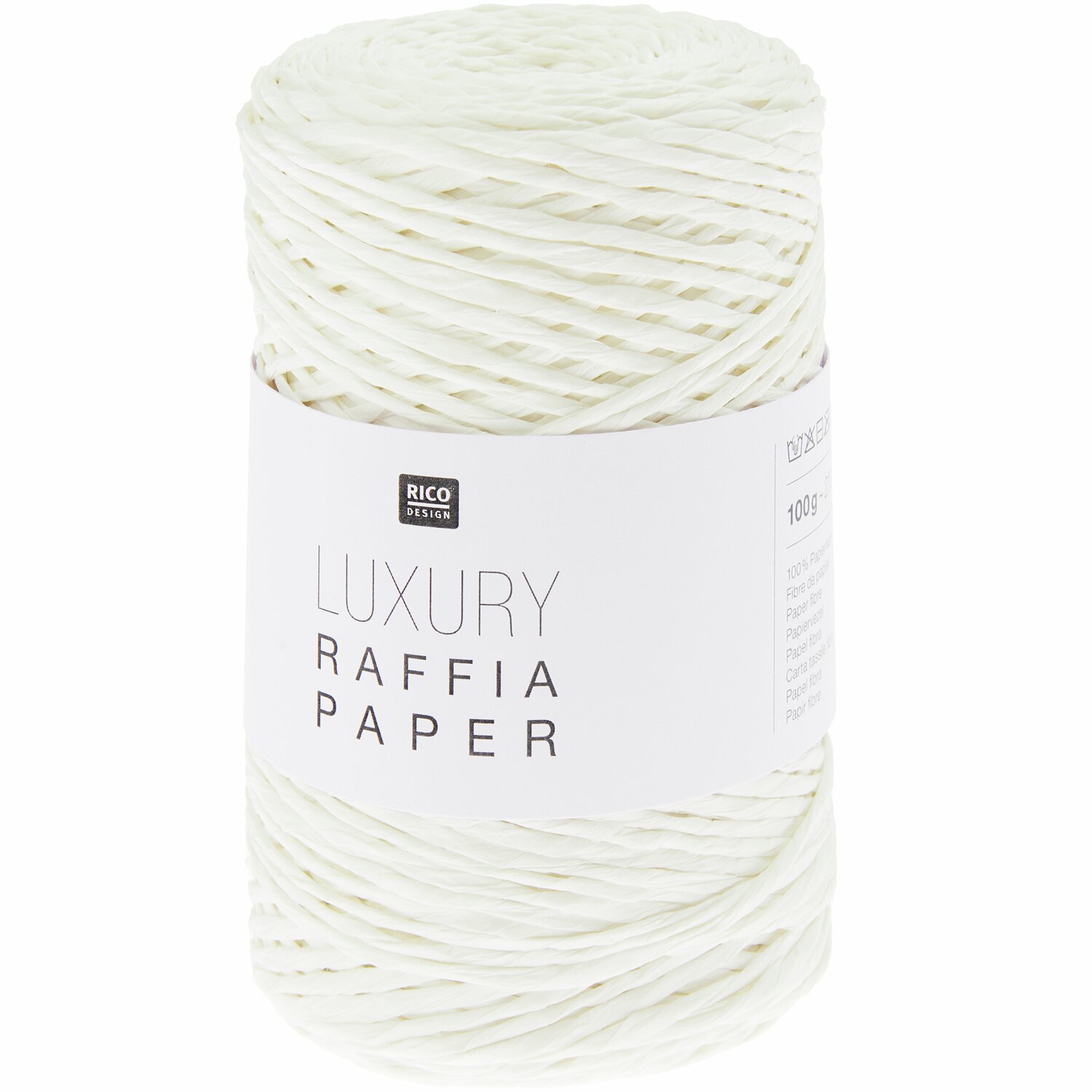 Luxury Raffia Paper 100g 210m Farbe Weiß von Rico Design