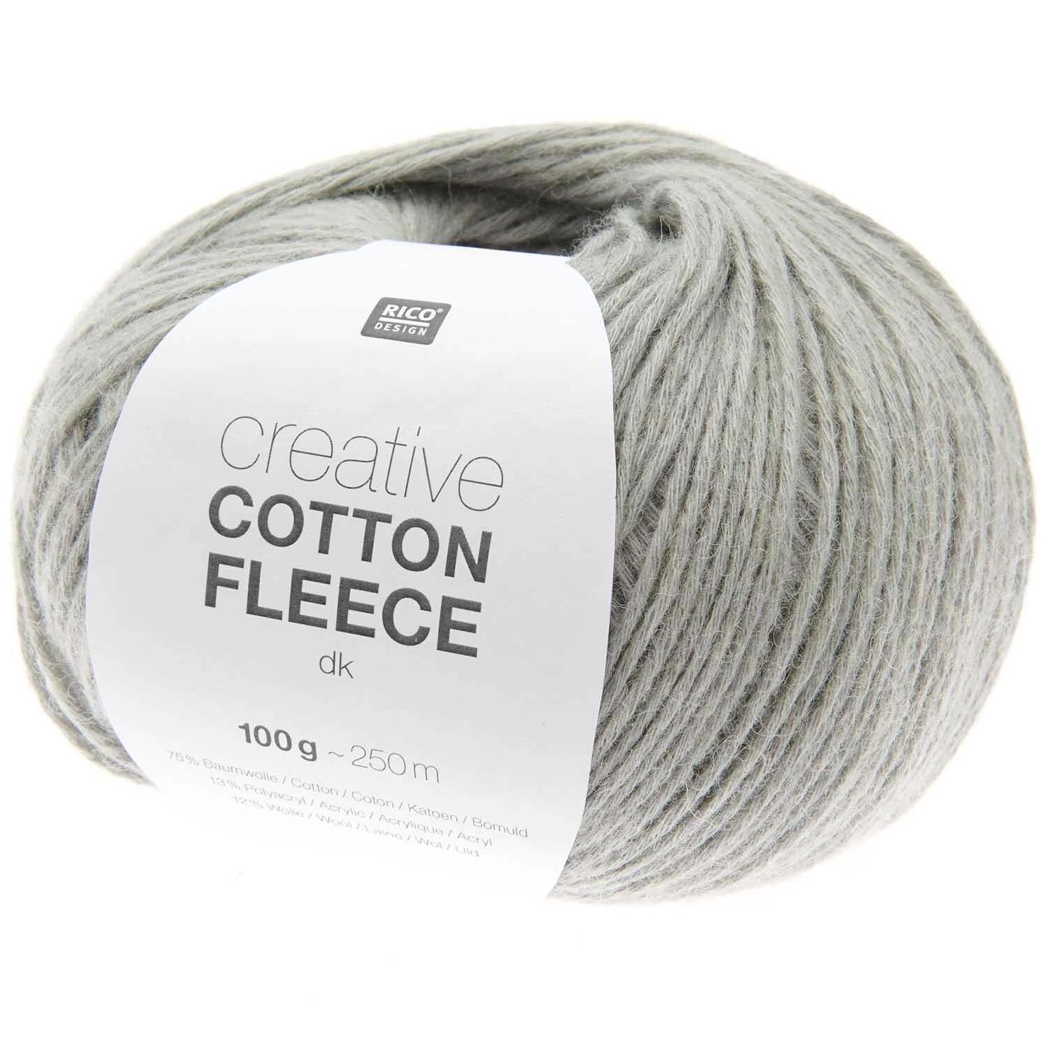 Rico Design Creative Cotton Fleece dk Hellgrau