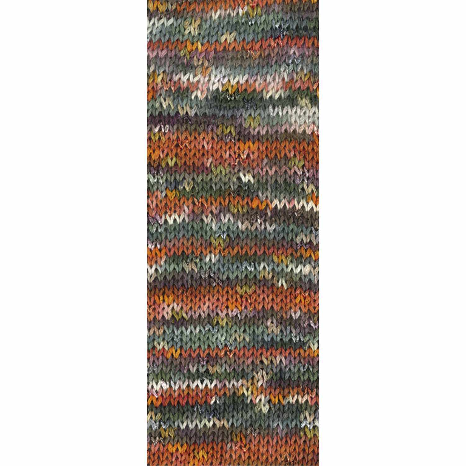 Gomitolo Selezione 1 100g 290m Farbe Gelb-Moos-Violett von LANA GROSSA Mode mit Wolle Handels- und Vertriebs 
