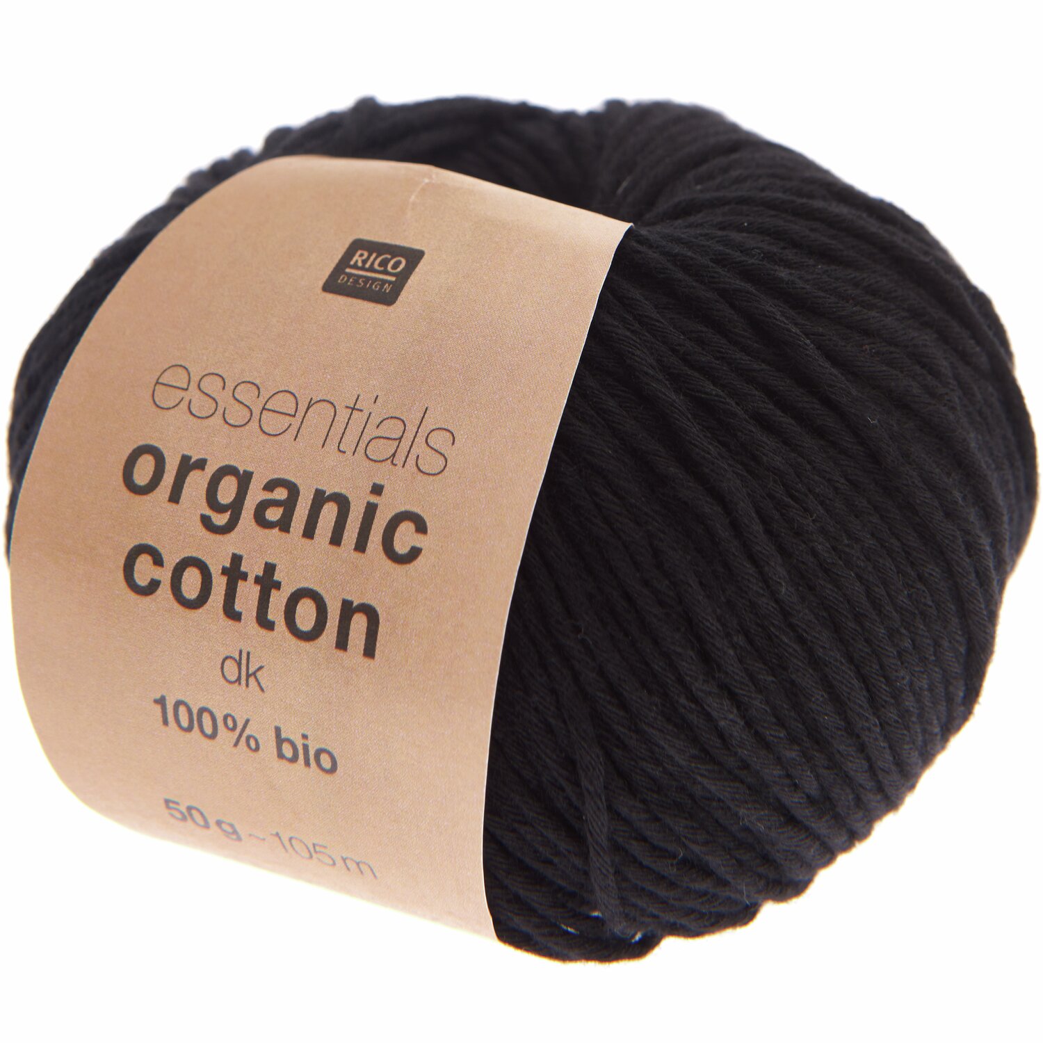 Rico Design Essentials Organic Cotton dk Schwarz