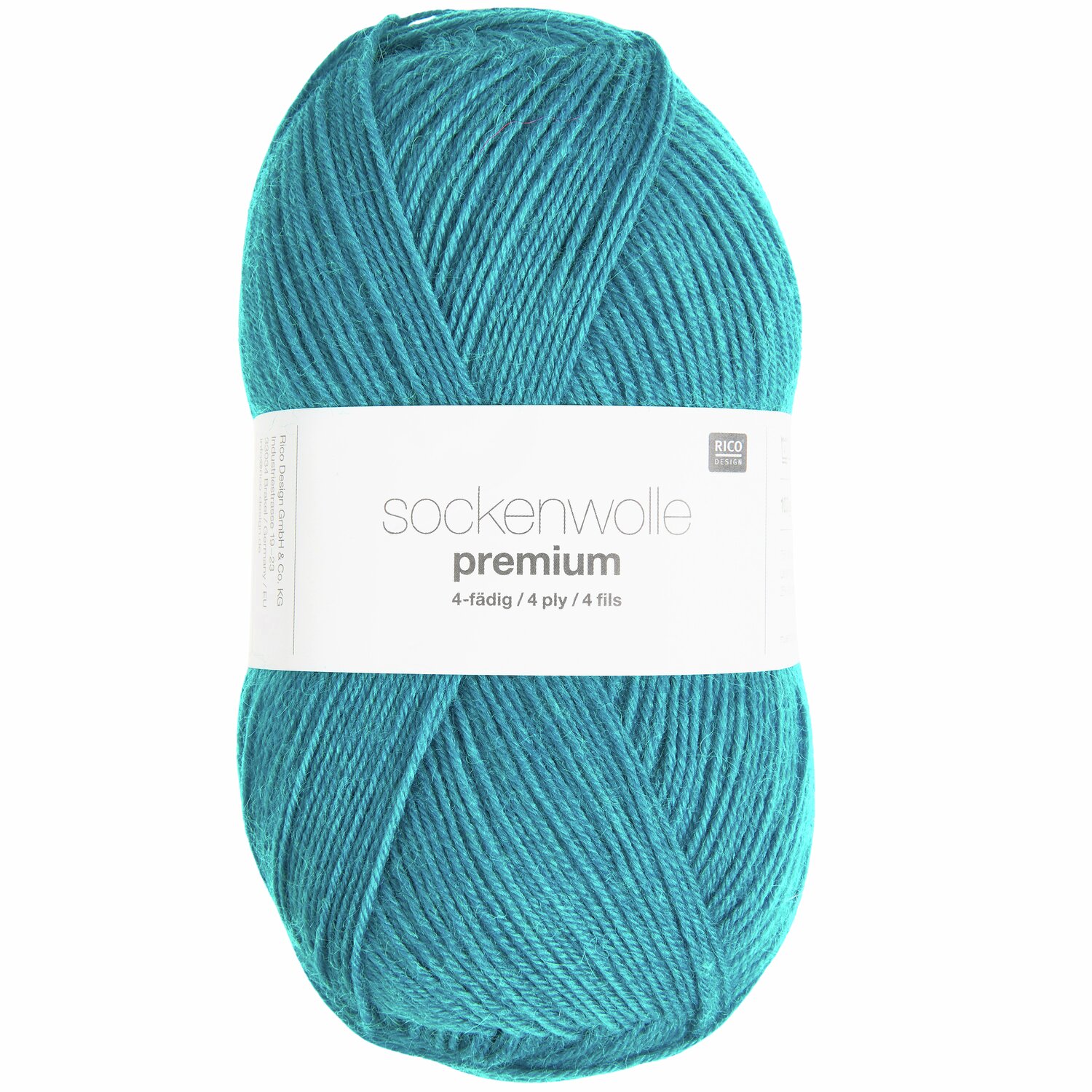 Rico Design Sockenwolle Premium 4-fädig Türkis