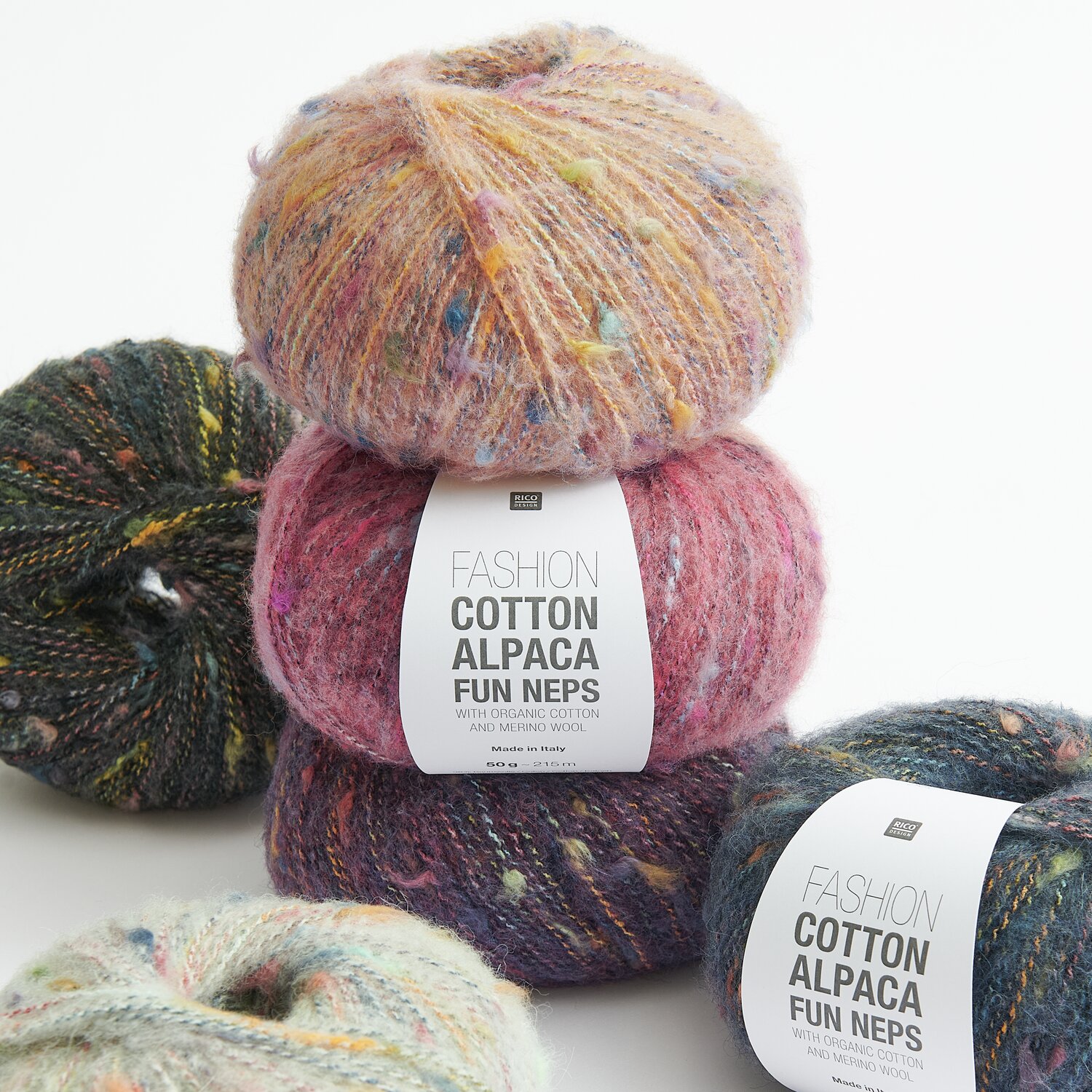 Fashion Cotton Alpaca Fun Neps 50g 215m Farbe Lila von Rico Design