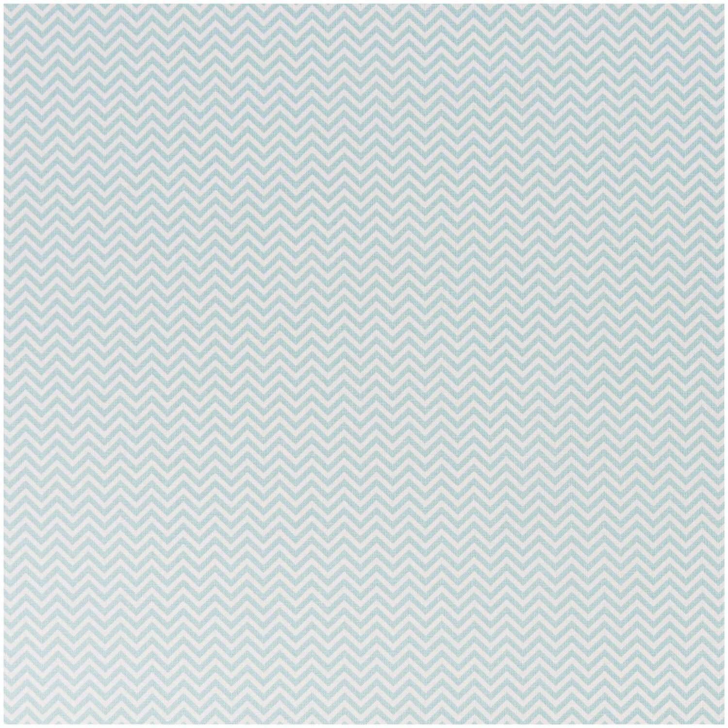 Stoff Zickzack eisblau 50x160cm