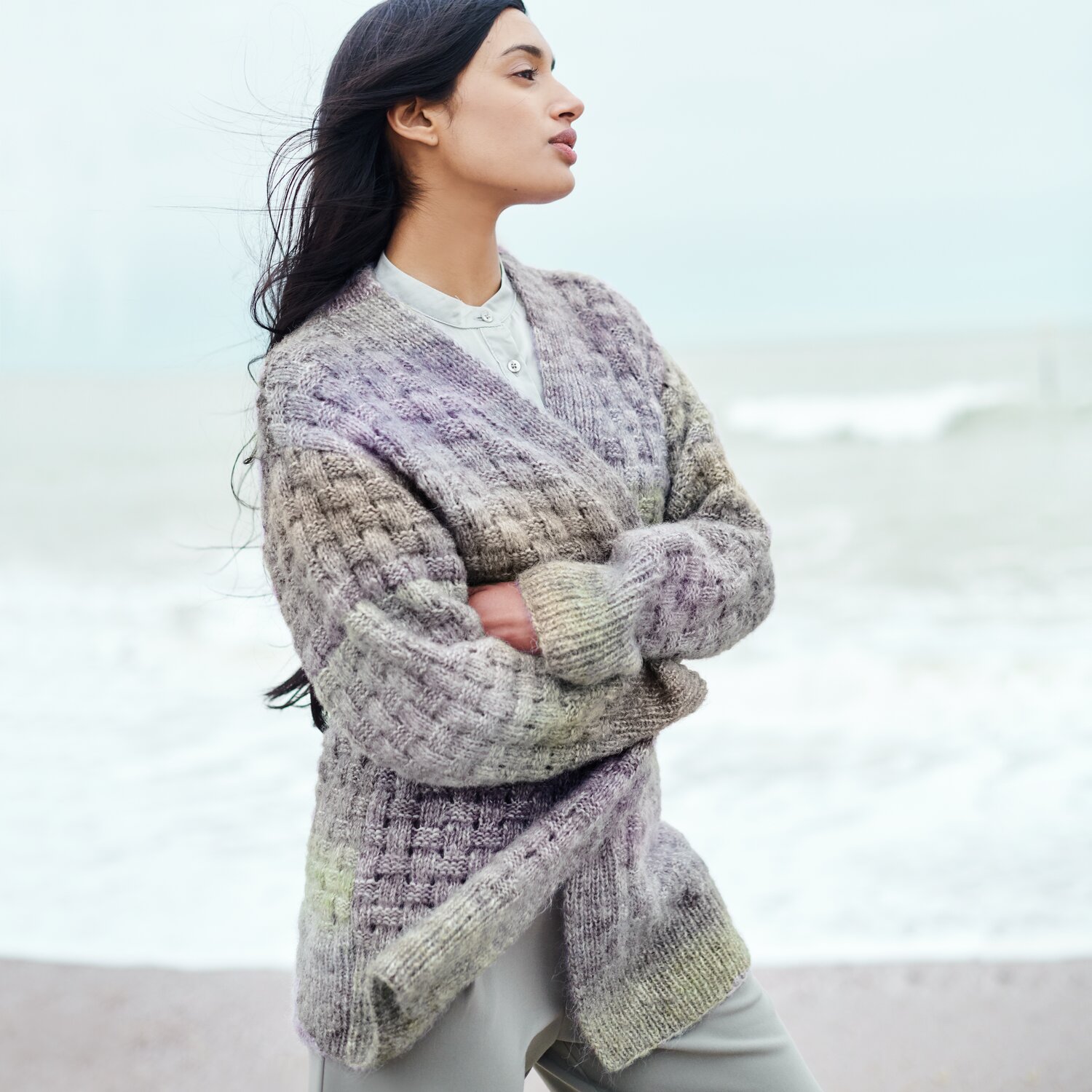 Strickset Cardigan Modell 21 aus Lovewool No. 21 von Rico Design