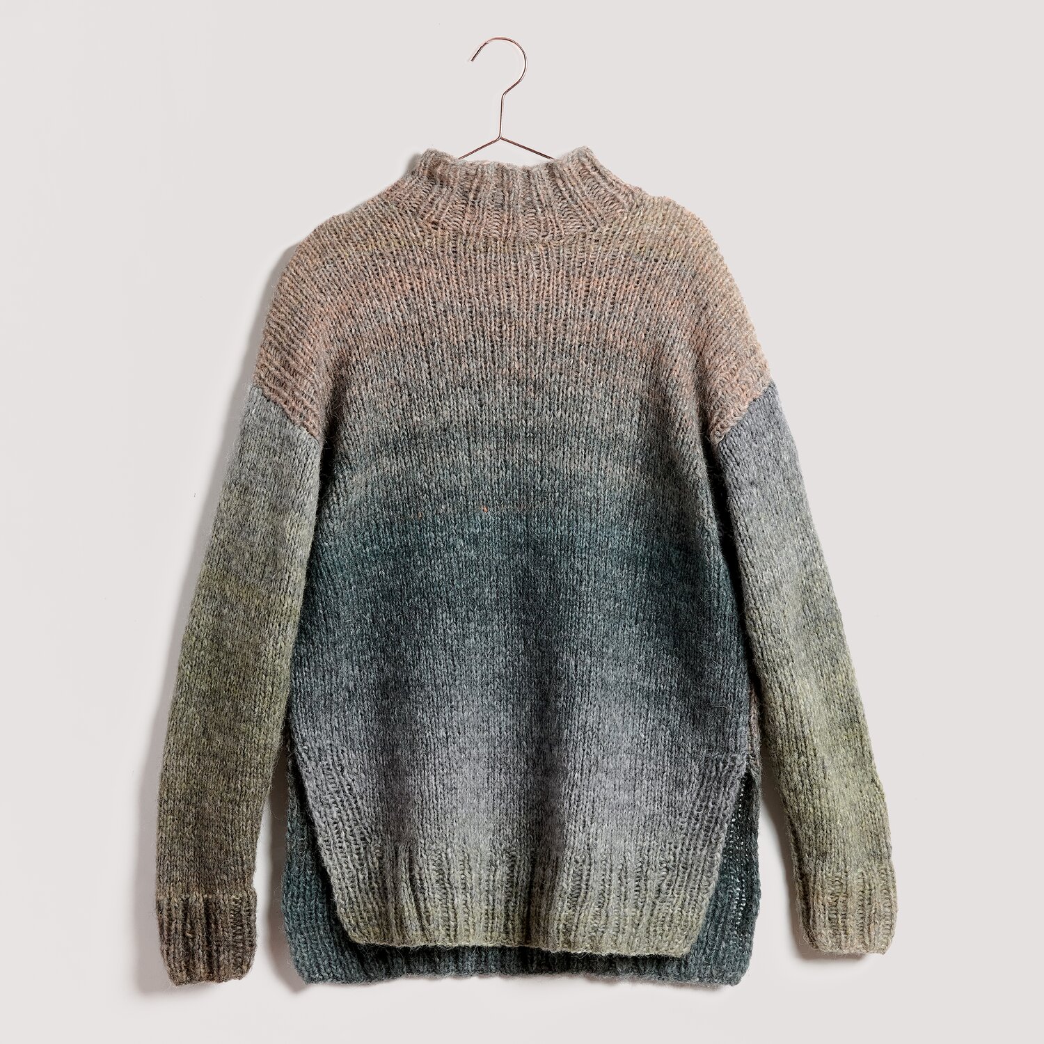 Strickset Pullover Modell 17 aus Lovewool No. 23, mehrfarbig melierter Oversize-Pullover aus Fashion Merino Alpaca Fusion Chunky von Rico Design, 100g 280m
