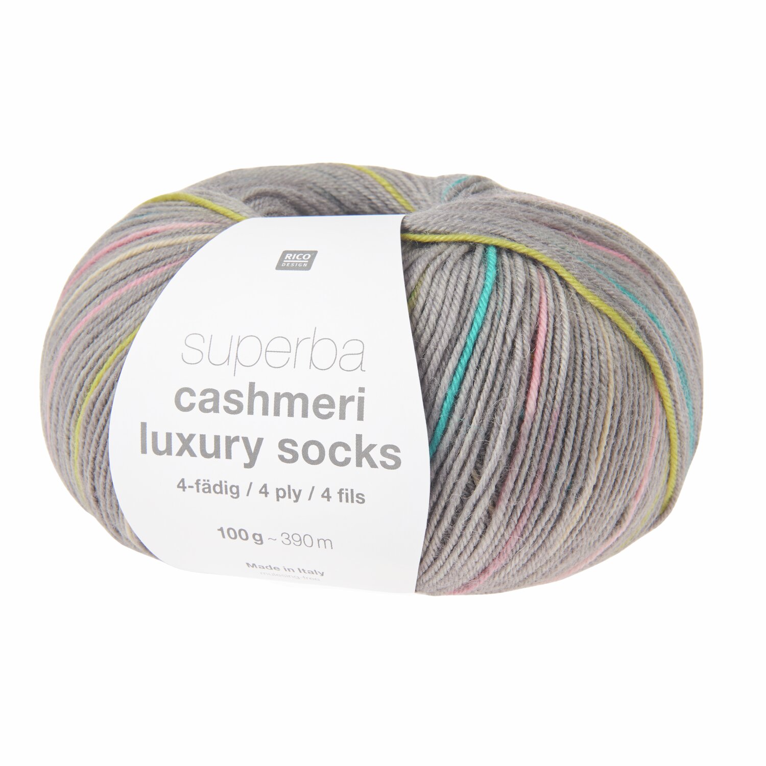 Rico Design Superba Cashmeri Luxury Socks 4fädig Romantic Hues