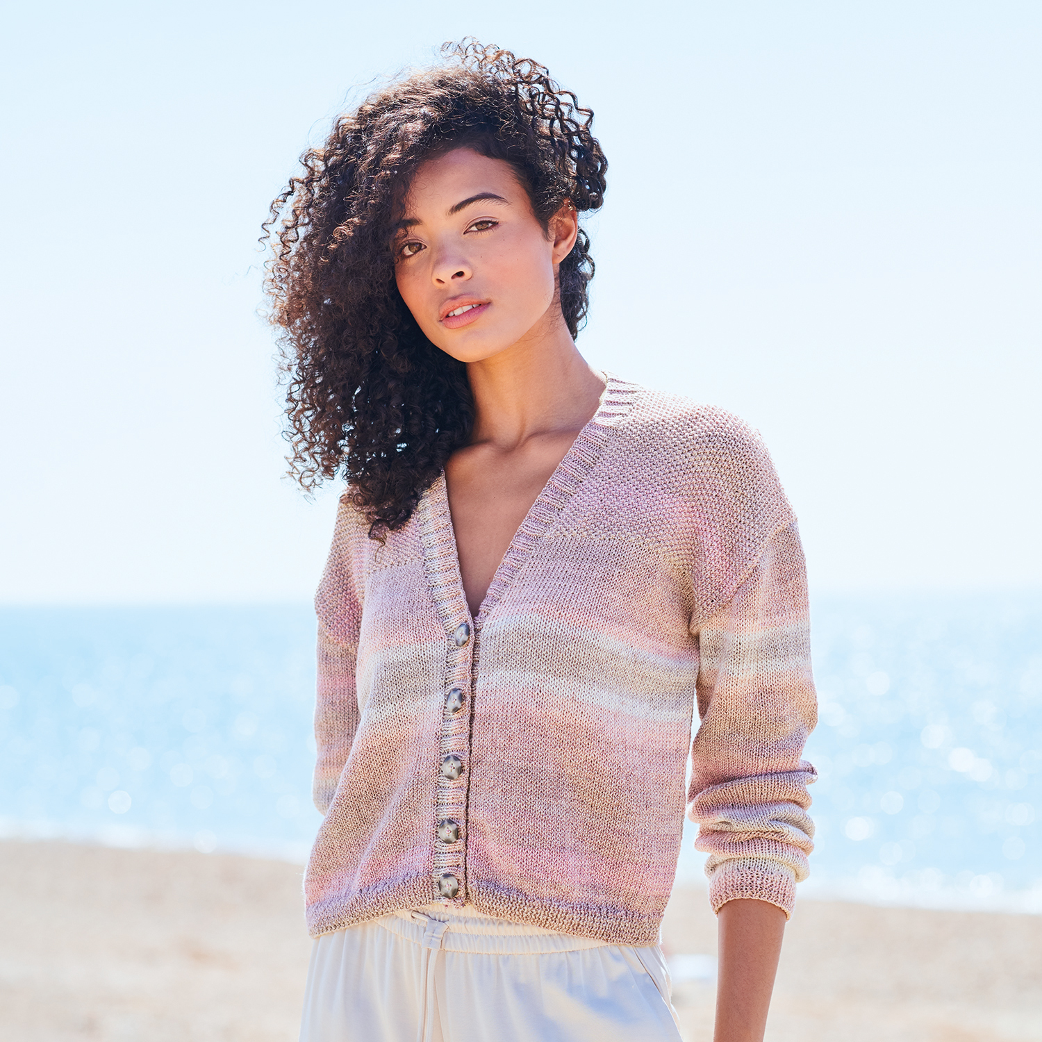 Strickanleitung Jacke aus Creative Cotton Camouflage
