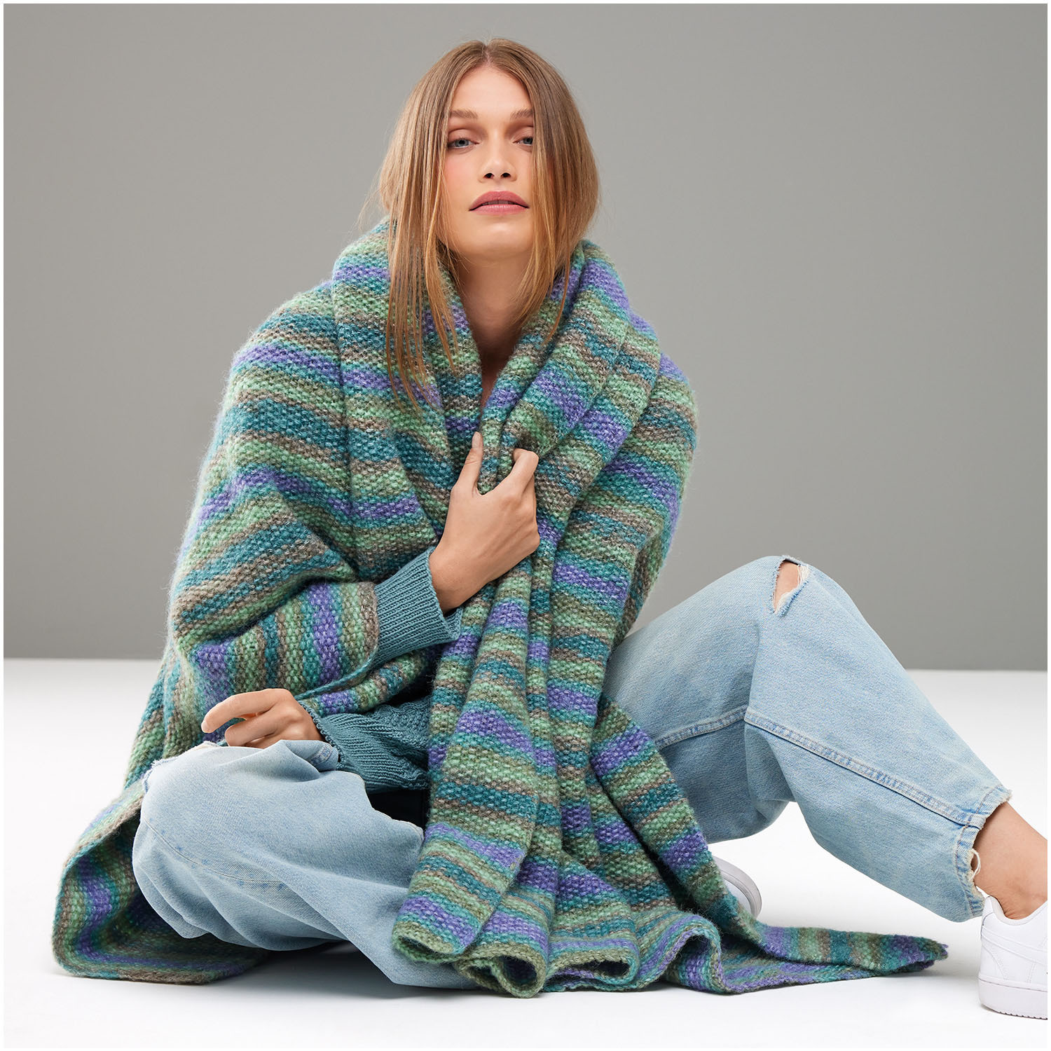 Strickset Decke Modell 15 aus Die Neue Masche Nr. 8