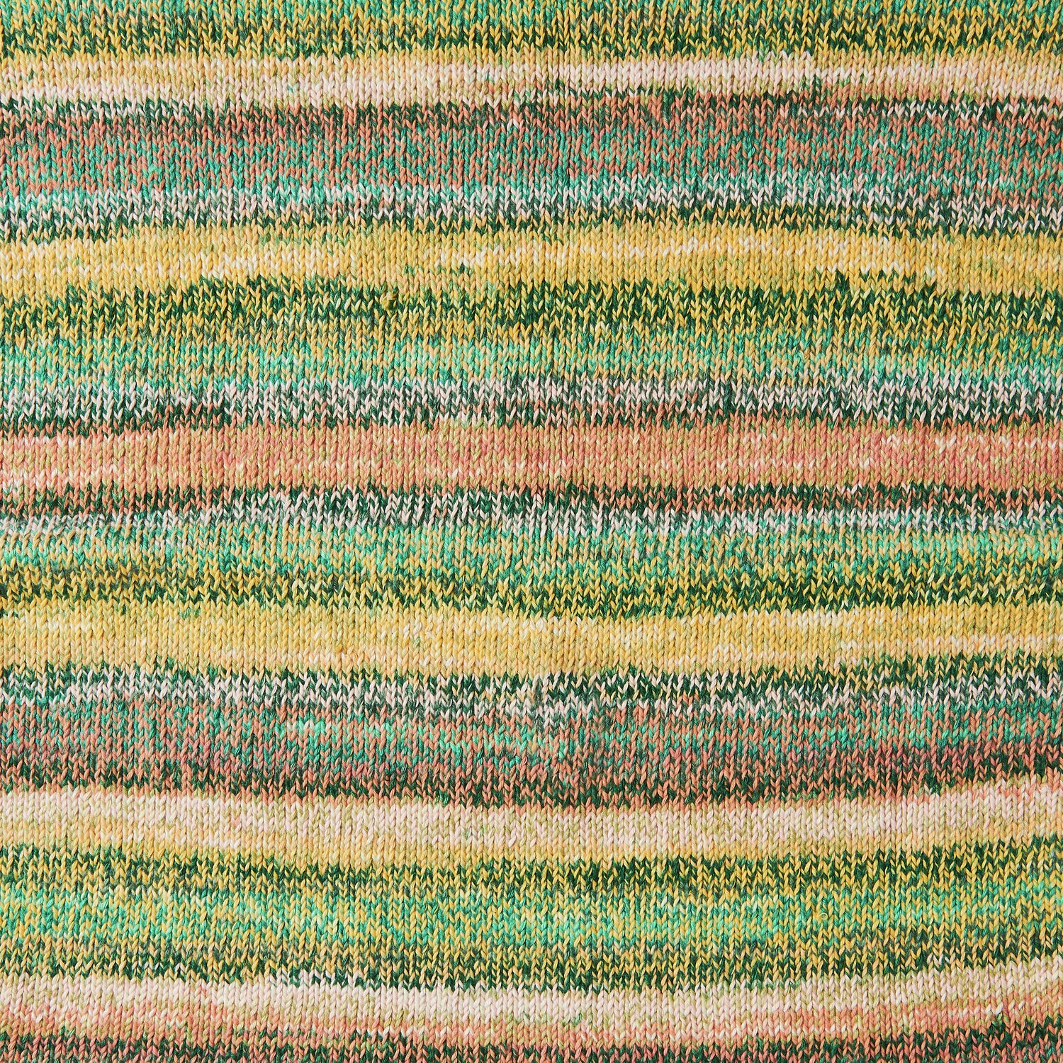 Creative Chic-Unique Cotton dk: Bunte Streifen in Grün, Gelb und Rosa von Rico Design, 100g 240m.