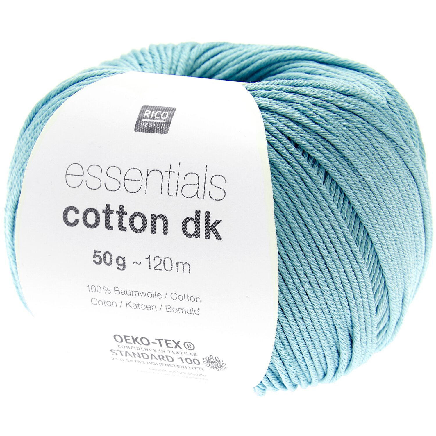 Essentials Cotton dk 50g 120m Farbe Aqua von Rico Design