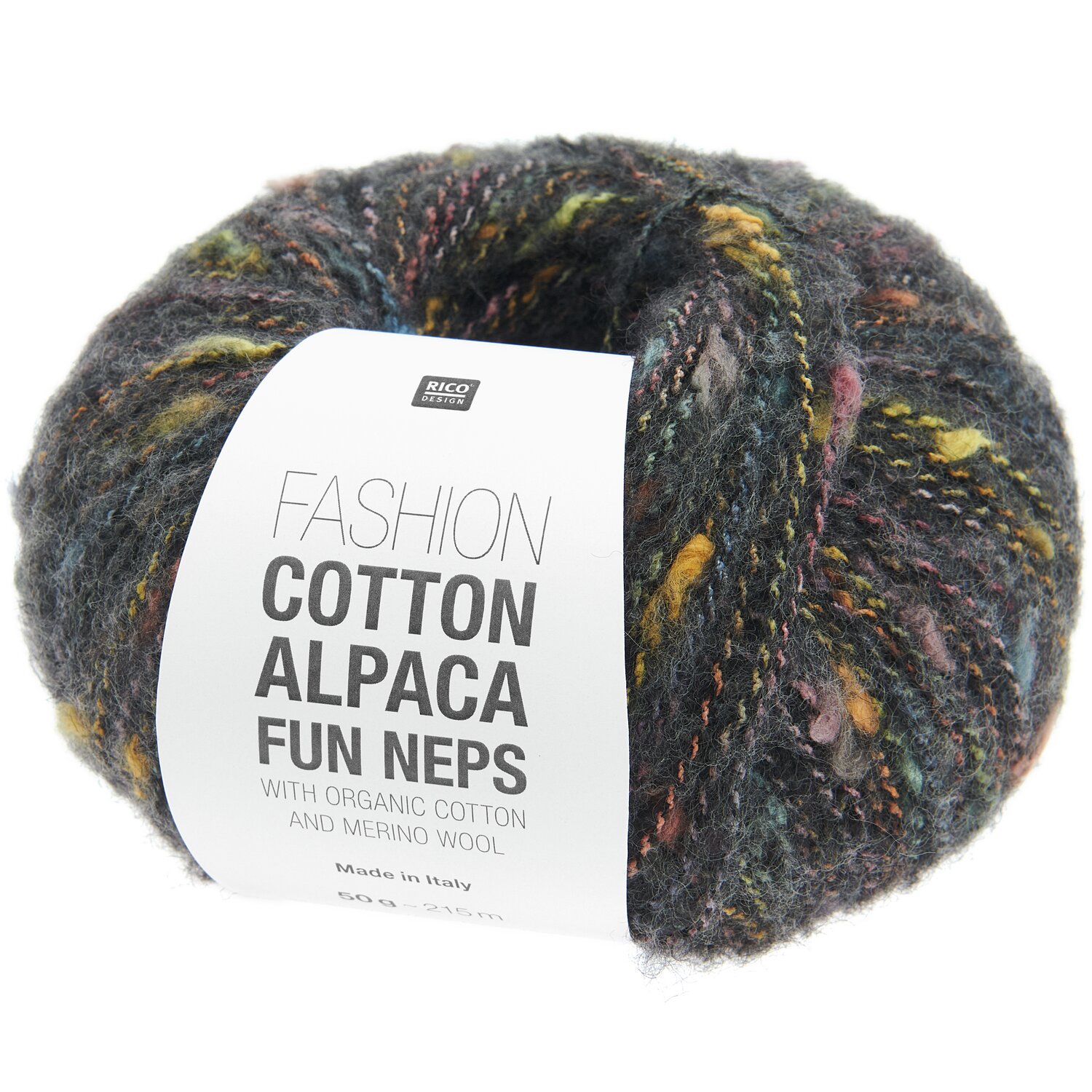 Rico Design Fashion Cotton Alpaca Fun Neps Schwarz