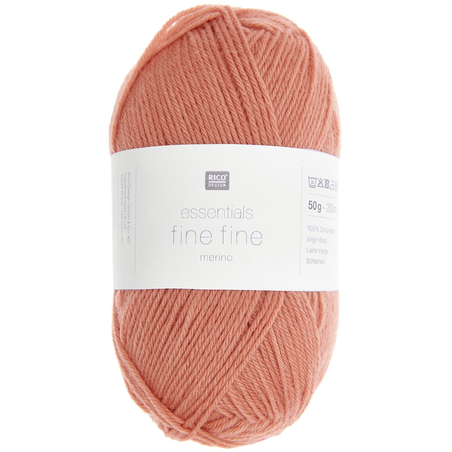 Essentials Fine Fine Merino 50g 200m Farbe Apricot von Rico Design
