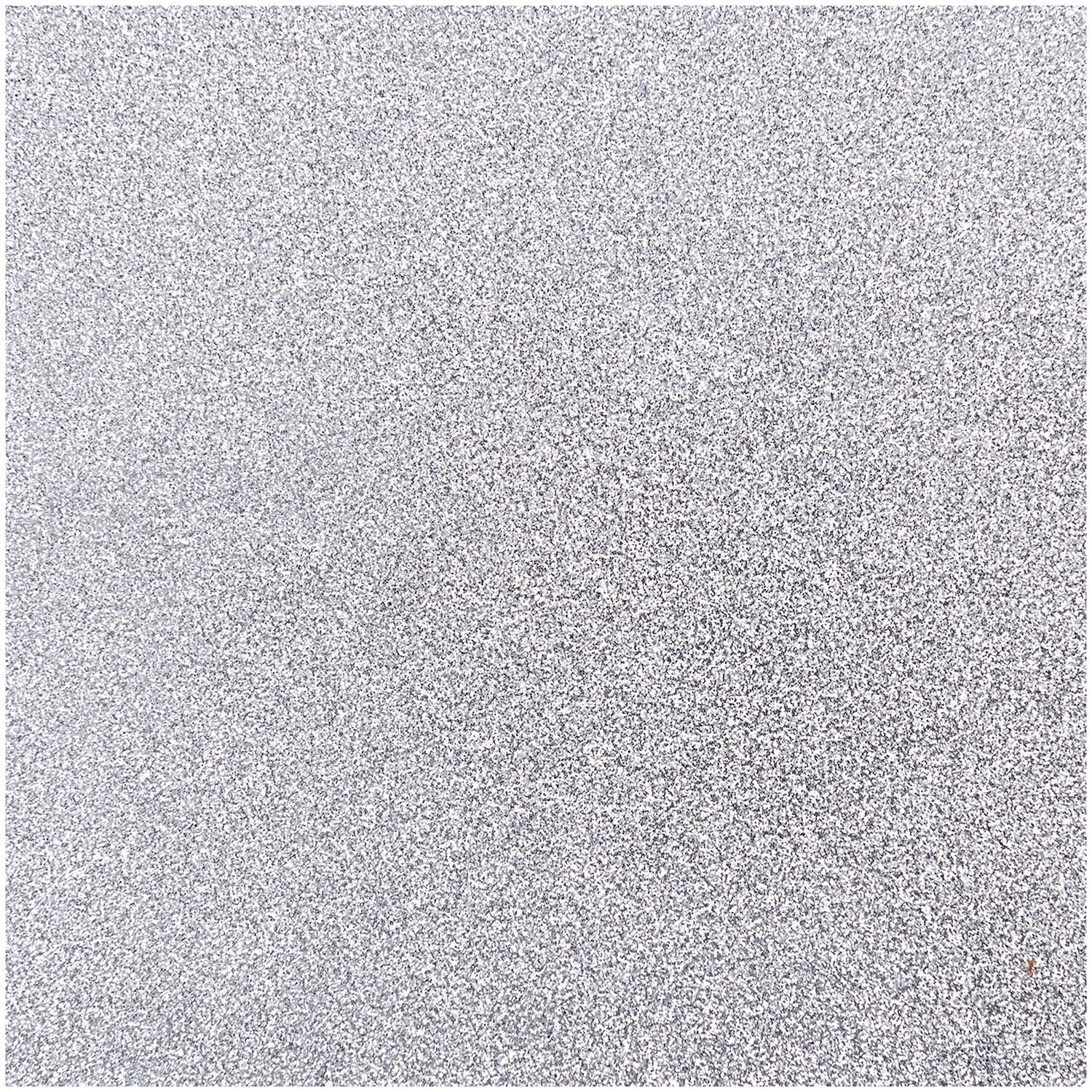 Bügelbogen für eigene Motive silber glitter 15x18,5cm