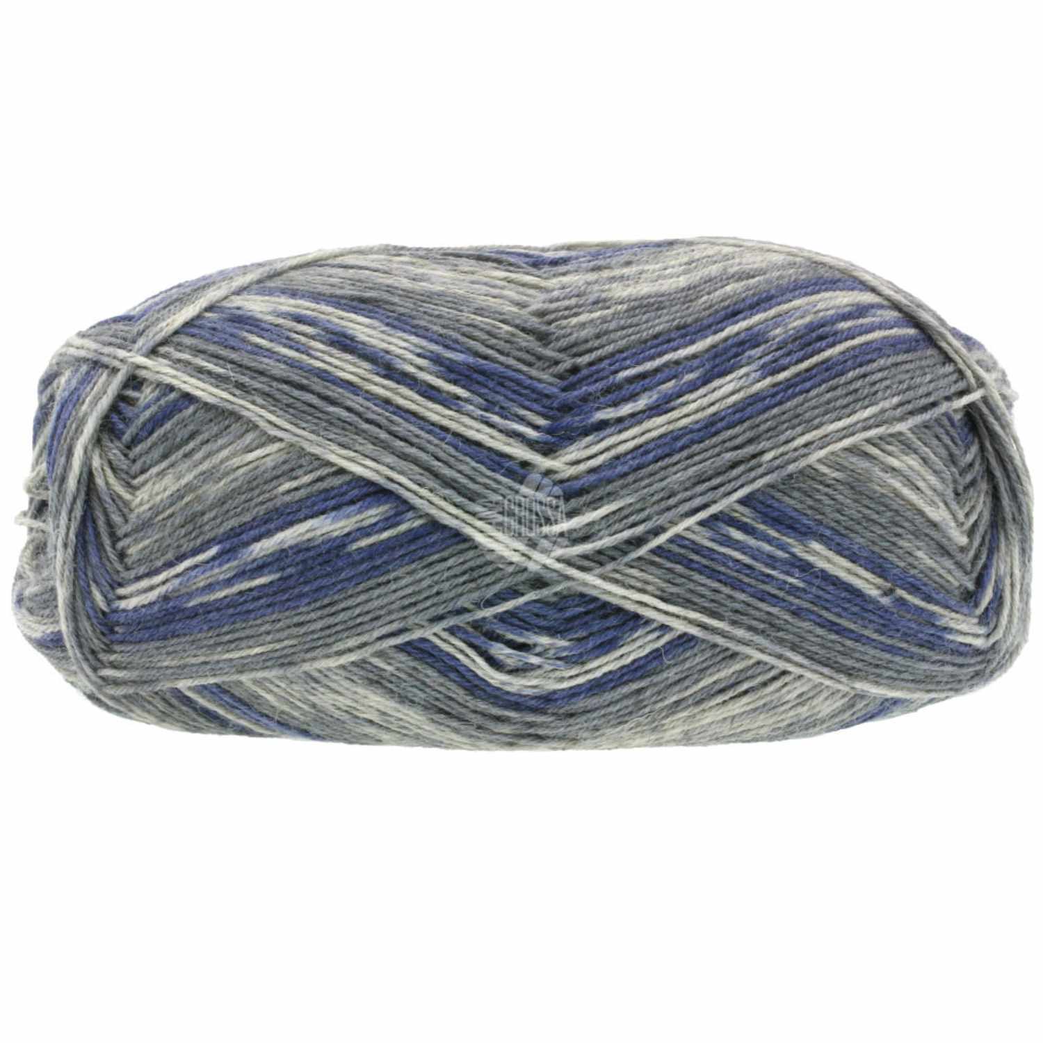 Meilenweit 100 Denim Mix Black 100g 420m Farbe Grau-Stahl-Graublau von LANA GROSSA Mode mit Wolle Handels- und Vertriebs 