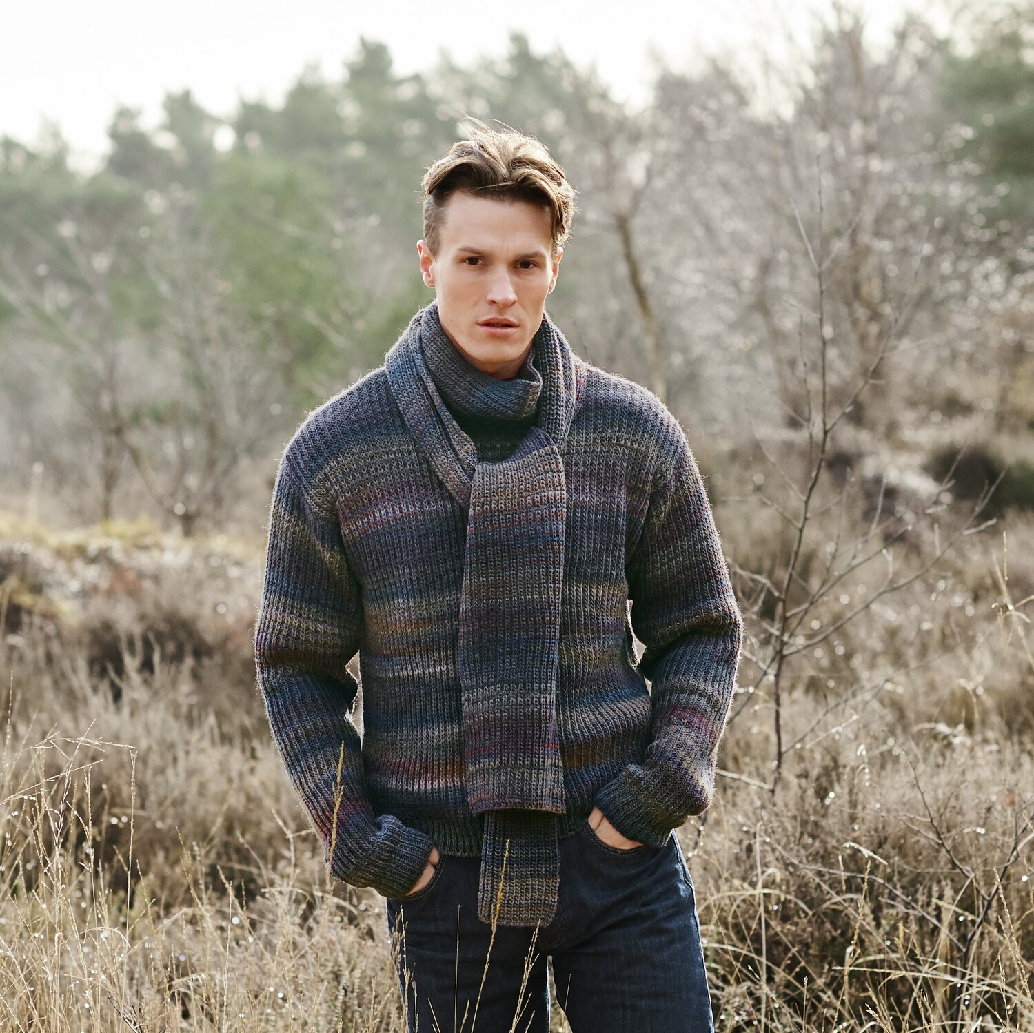 Strickset Schal Modell 25 aus Lovewool No. 21 von Rico Design