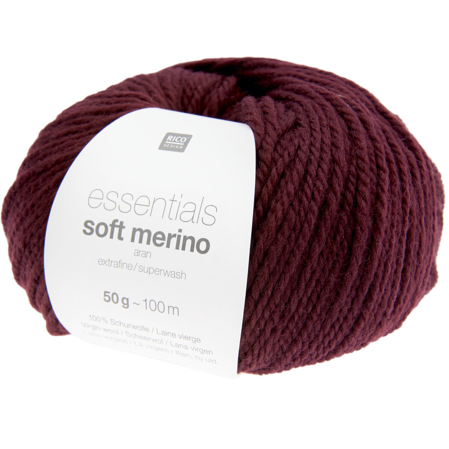 Rico Design Essentials Soft Merino aran Brombeere