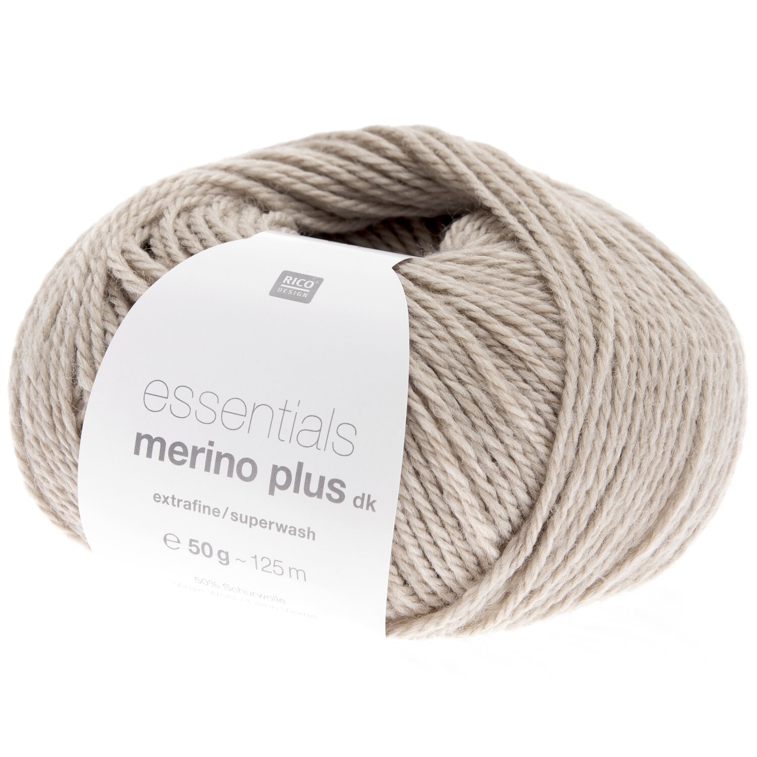 Essentials Merino Plus dk 50g 125m Farbe Natur von Rico Design