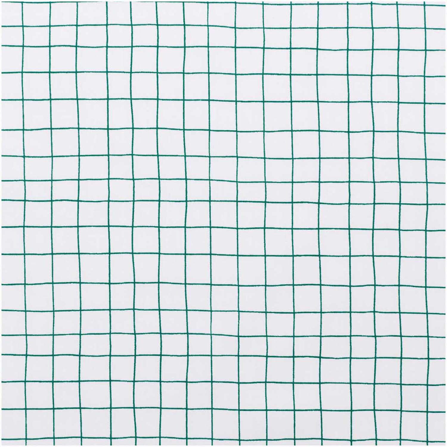 Druckstoff Hygge kariert weiß-grün 50x140cm Druckstoff Hygge kariert weiß-grün 50x140cm