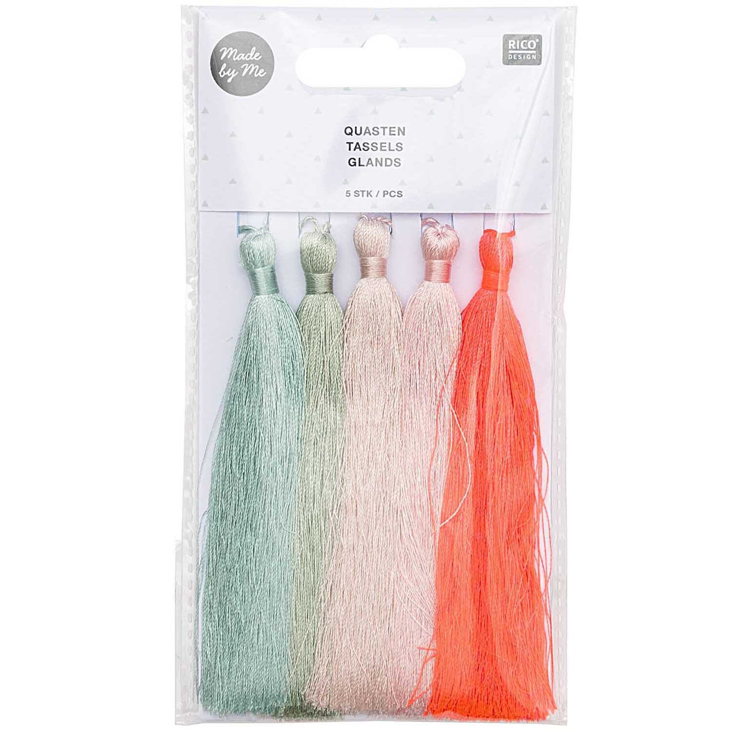 Quasten fein 9cm 5 Stück Quasten fein 9cm 5 Stück