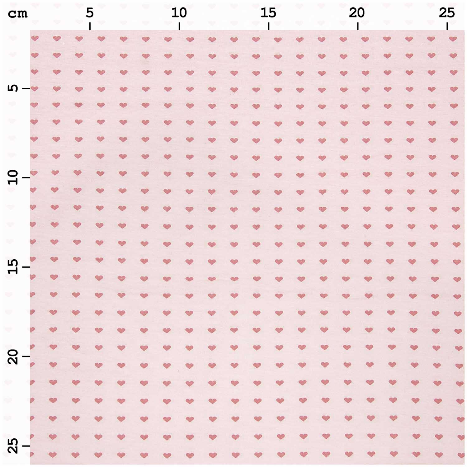 Jerseystoff Happy Baby Herzchen rosa 72x100cm Jerseystoff Happy Baby Herzchen rosa 72x100cm