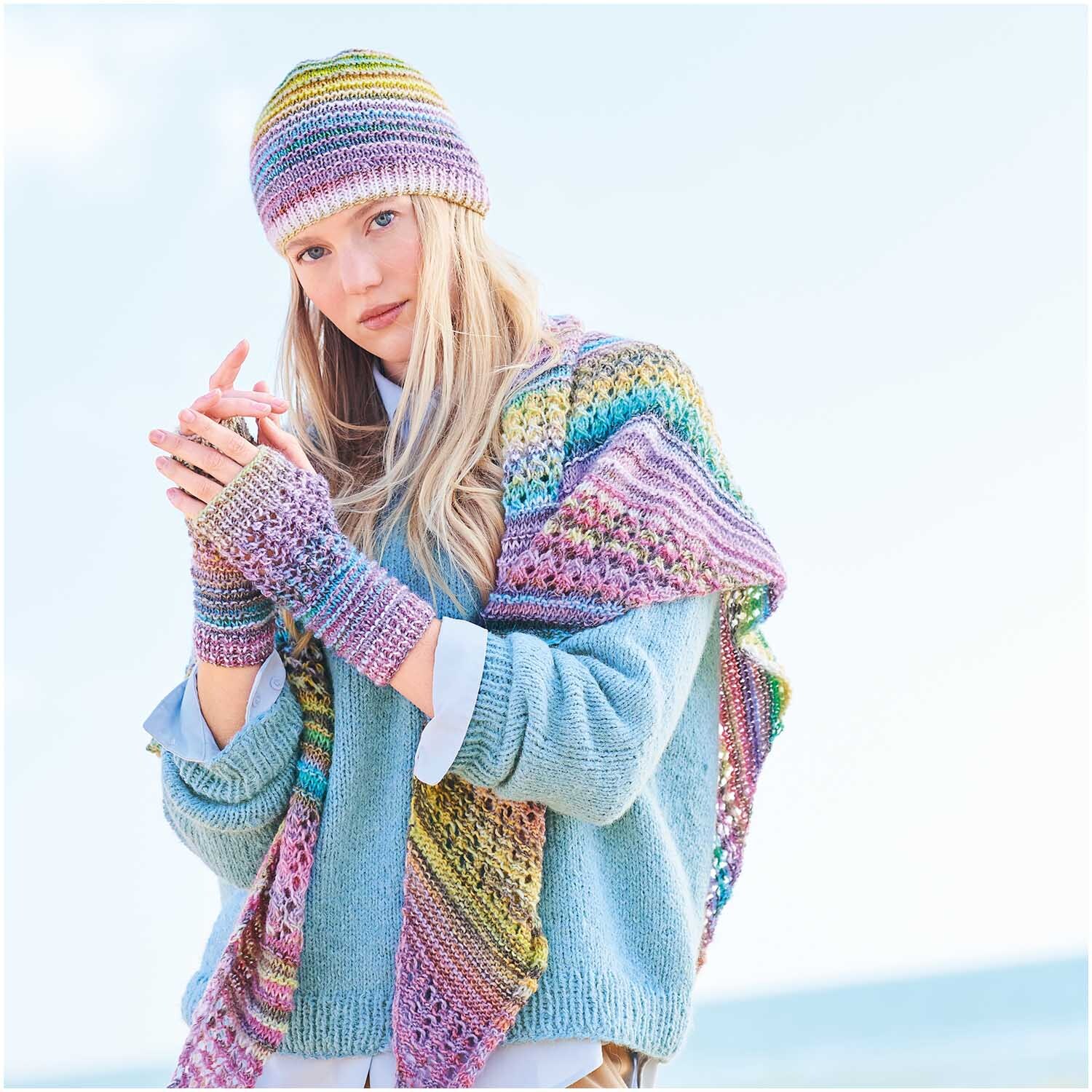 Strickset Dreieckstuch Modell 24 aus Lovewool Nr. 17