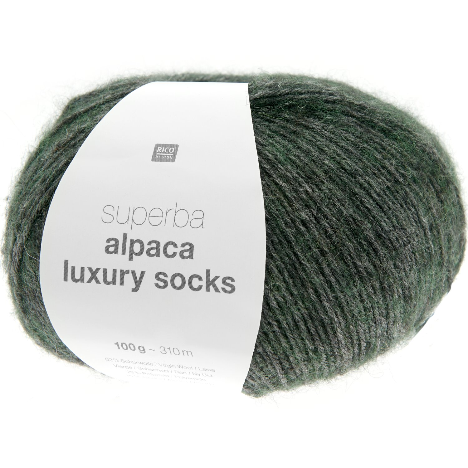 Rico Design Superba Alpaca Luxury Socks Oliv